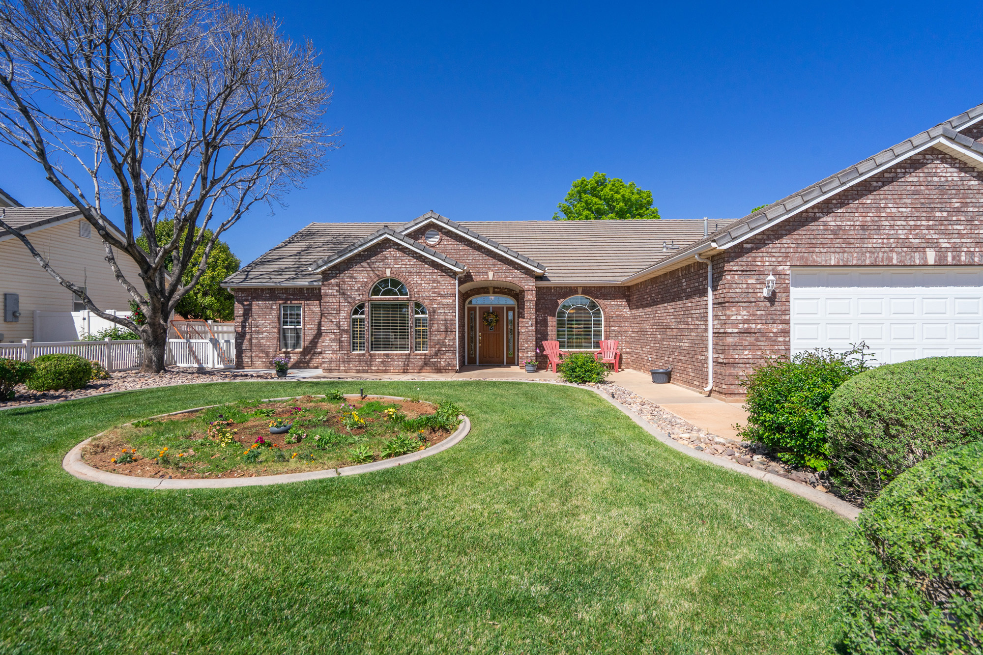 Located in the highly desirable Heights West neighborhood of Santa Clara, this charming home sits on a generous .23acre lot with mature trees and full fencing for privacy, an immediate standout for buyers seeking space and an established setting. The main level features 2,676 sq ft of comfortable single level living with 4 bedrooms (3 are en-suite) and 4 bathrooms, offering a functional layout that fits a wide range of needs An oversized 3car garage plus dedicated RV parking checks two of the most searched for boxes in this area, providing exceptional storage and convenience. Outdoors, the property feels peaceful and inviting, with nearby parks and scenic walking/biking trails just moments away which is another top priority for Santa Clara buyers. This home blends location, usability, and lifestyle appeal in one of Santa Clara's most soughtafter communities.