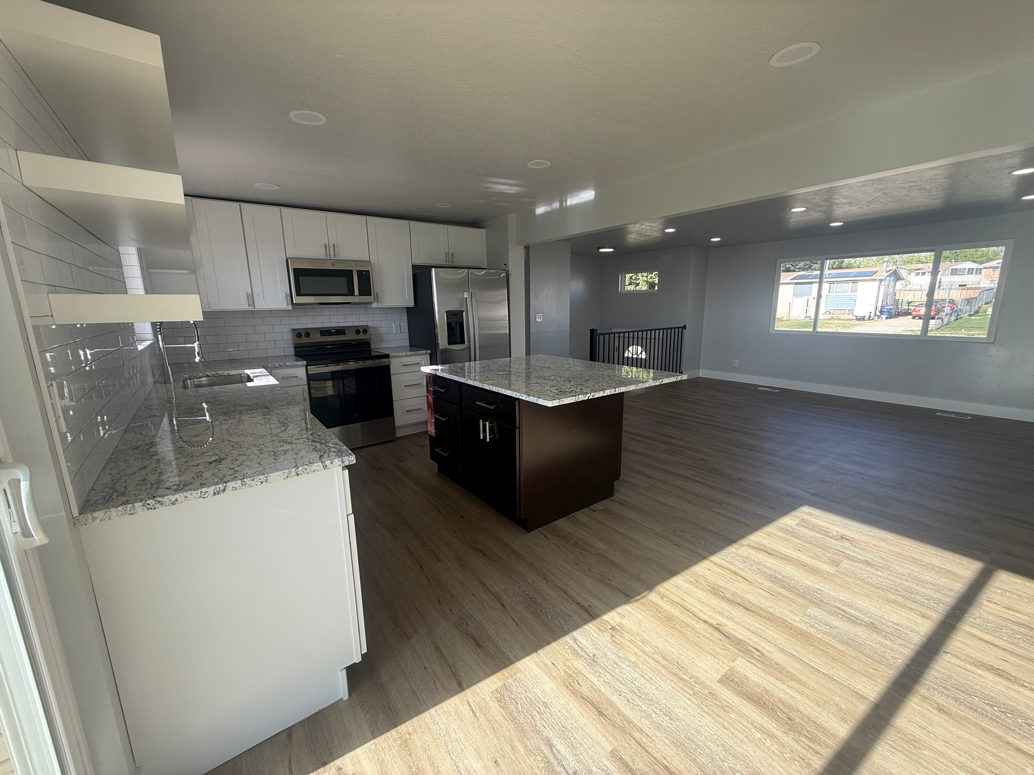 Fully remodeled home, Master Suit, Great room and Bathrooms!!! Ready to move in and Enjoy.  All new Stainless Appliances. Larger Fidge with water and Ice Maker. Lvp Throughout except for Carpet in the Master Bedroom and Master Walkin Closet. Square footage based on County Records