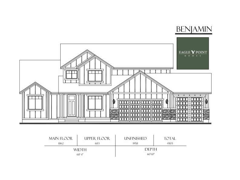 EAGLE POINT HOMES: Don't miss your opportunity to own a home with an AWARD WINNING, CUSTOM home builder, in the highly desired HERITAGE FARMS subdivision in GRANTSVILLE. This home (BENJAMIN FLOOR PLAN) features: SPACIOUS GOURMET KITCHEN W/STAINLESS STEEL APPLIANCES, DOUBLE WALL OVENS, GAS COOKTOP, 9' TALL BASEMENT CEILINGS, COVERED BACK PATIO, LVP FLOORING THROUGHOUT (CARPET IN BEDROOMS), GRANITE COUNTERTOPS THROUGHOUT, 1/2 ACRE, AND SO MUCH MORE!!! **** (PHOTOS ARE NOT OF ACTUAL HOME, PHOTOS ARE BEING SHOWN TO ALLOW BUYERS TO SEE FINISH QUALITY).