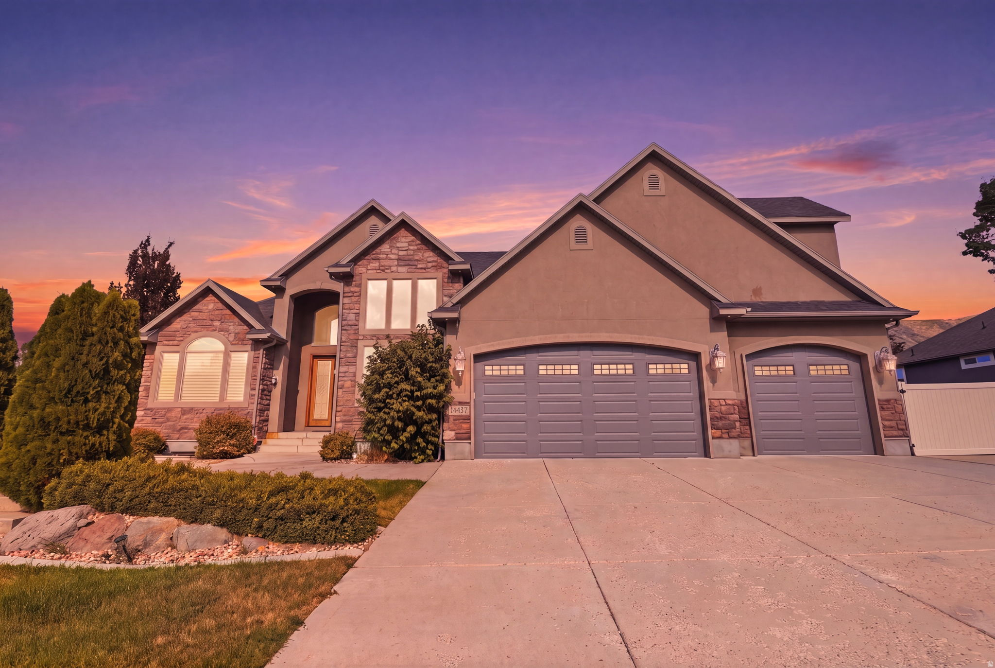 Located in the highly sought-after Cove at Herriman Springs, this beautifully maintained executive home offers over 5,800 sq. ft. of thoughtfully designed living space with 5 bedrooms, a dedicated office, theater room, and room to grow with an unfinished basement already plumbed for future expansion. The open main level features vaulted ceilings, hardwood floors, a gourmet kitchen with double ovens, gas range, oversized walk-in pantry, and a luxurious primary suite with a spa-inspired bath and spacious dressing room. Step outside to a private backyard built for entertaining with a 62' covered patio, gas fire pit, waterfall feature, mature landscaping, and RV parking. Enjoy resort-style community amenities including a pool, clubhouse, trails, parks, and ponds, all just minutes from shopping, dining, and Mountain View Corridor. Luxury, comfort, and exceptional space come together in one of Herriman's premier neighborhoods.