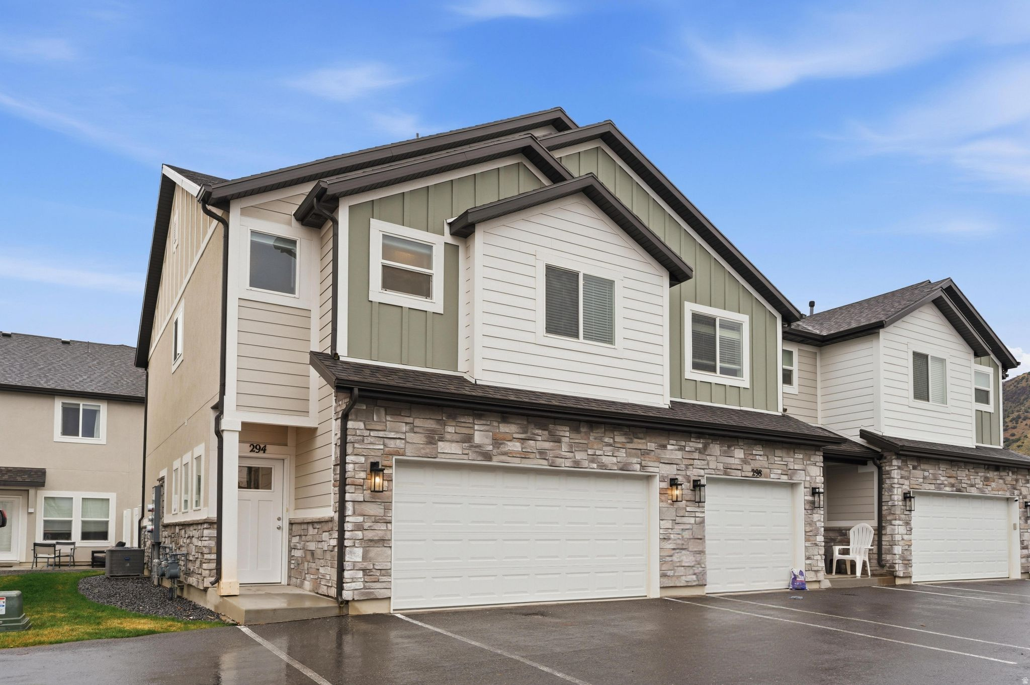 Welcome to this beautiful end-unit townhome in the highly sought-after Riverstone community in Morgan! This modern home offers the perfect blend of style and functionality. Enjoy an open-concept layout with granite countertops, sleek cabinetry, and tile surrounds in both the showers and the bathtub, giving the home a high-end finish. The spacious 2-car garage provides ample storage, and as an end unit, you'll love the added privacy and natural light throughout. Located in a quiet neighborhood with easy access to the Weber River, outdoor recreation, and I-84, this is a rare opportunity you won't want to miss!