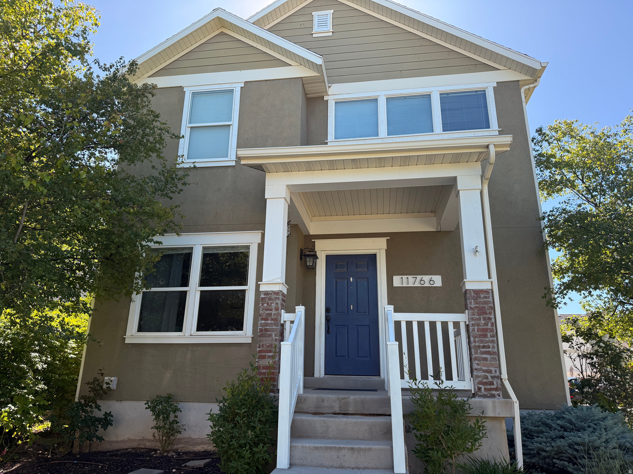 Updated 2 story home with large backyard and long driveway (rare in Daybreak!) that welcomes you to the southern part of Daybreak, one block from parks and playground. This home is fully finished, with a second floor primary suite and loft/office/gathering area. Two more bedrooms upstairs plus laundry room with cabinets and hanging rack to dry clothes. Main floor hosts kitchen, living room and 1/2 bathroom. Basement holds 2 larger rooms and a full bathroom, plus storage space. Come see the backyard, with a playset, garden boxes, herb garden and grown trees surround the property. Lengthy driveway for extra off-street parking. Walk to the DCC (Daybreak Community Center/gym) and to Soda Row. Sq footage based on appraisal. Motivated SELLER. Paint & flooring are being redone.