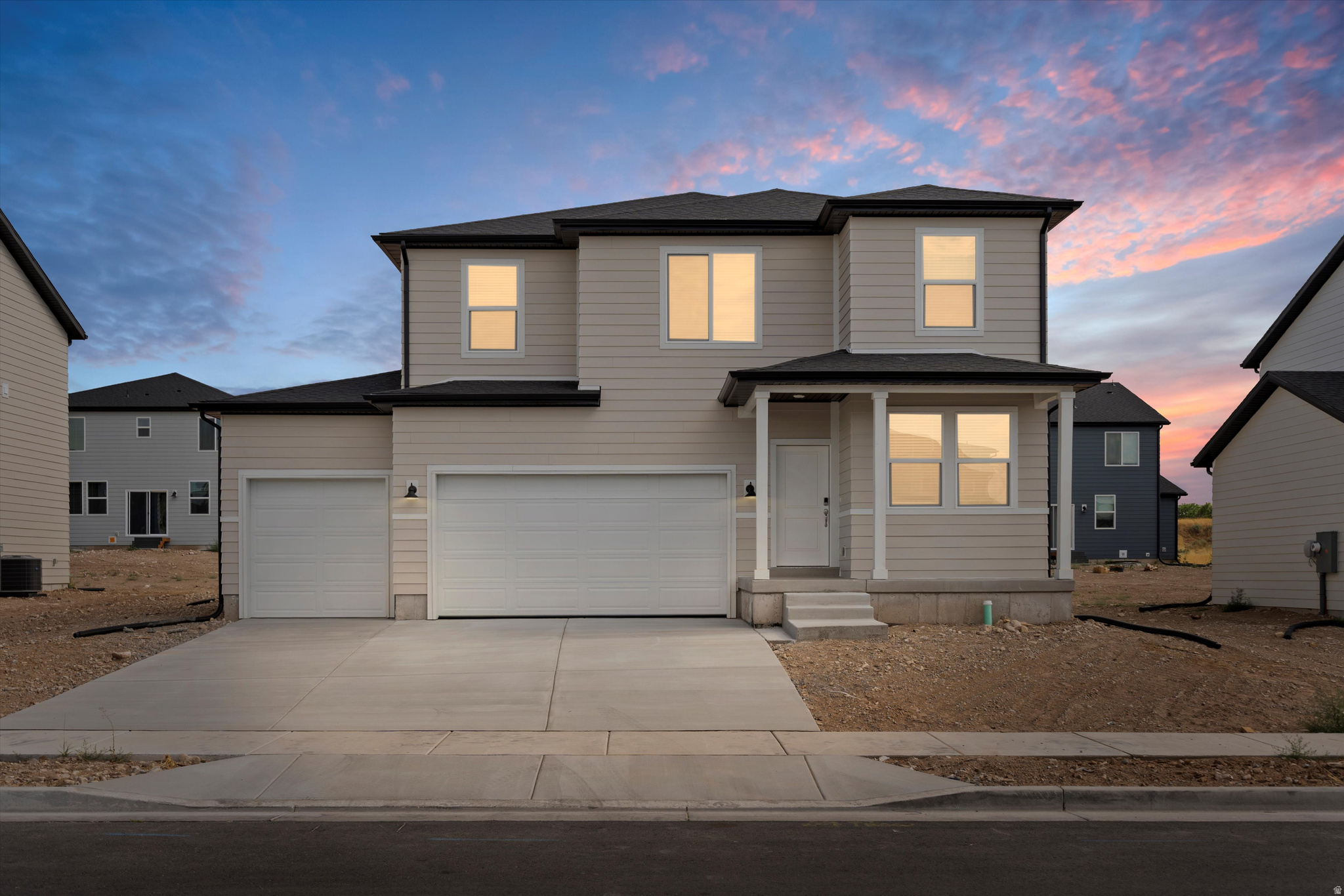 Never run out of storage space with a walk-in pantry and multiple linen closets throughout. You'll love the spacious upstairs loft perfect for relaxing. Unfinished basement included. Move in ready with a washer, dryer, fridge and blinds throughout! Total home approx. sq. ft. 3,452.