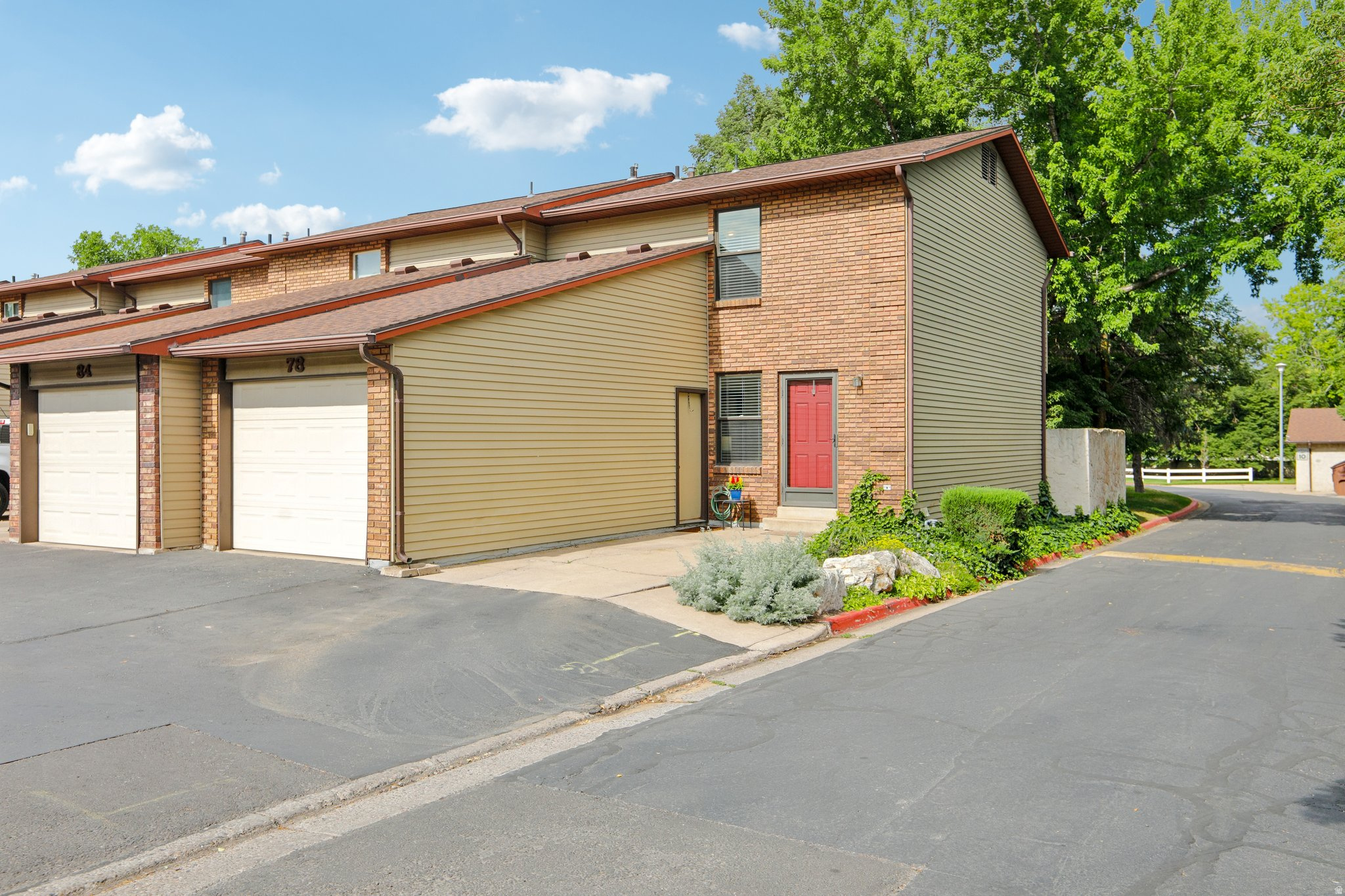 Tucked into a quiet Centerville setting, this row-end townhome offers the kind of comfort, privacy, and everyday convenience that makes a home feel easy to settle into. Updated with engineered hardwood floors, new baseboards and casing, new paint, a new HVAC system, new water heater, and thoughtful improvements throughout, the home feels bright, clean, and move-in ready. The main living spaces offer a warm and welcoming flow, while the three bedrooms provide flexibility for sleeping, working from home, guests, or hobbies. Out back, the fully fenced patio creates a private outdoor retreat perfect for morning coffee, pets, summer dinners, or simply unwinding at the end of the day. With mature trees, a one-car garage, an additional parking space, and a location close to shopping, dining, schools, and freeway access, this home blends comfort, convenience, and charm in one inviting package.  Square footage figures are provided as a courtesy estimate only.  Buyer is advised to obtain an independent measurement.