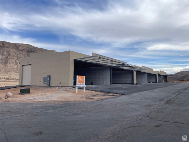 4 of 6 hangars available for sale in the Grassy Meadows Sky Ranch subdivision in Hurricane, UT. See the flyer for info and call to discuss.