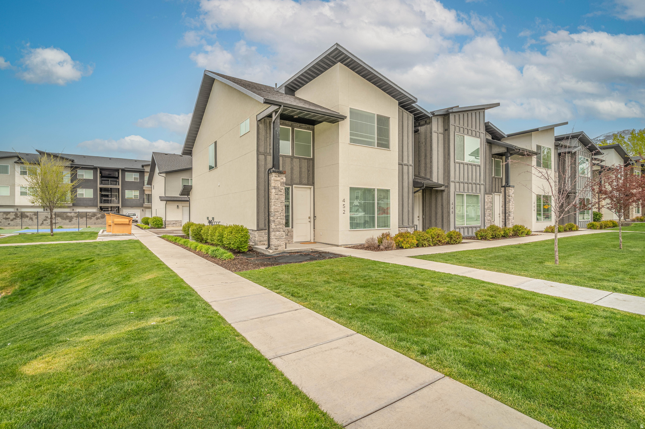 Beautiful 3-bedroom, 2.5-bath end-unit townhome located in desirable Providence! This home offers abundant natural light with oversized windows and an open, inviting layout. Enjoy convenient access to community amenities including a swimming pool, pickleball courts, gym, and playground-perfect for an active lifestyle. The spacious 2-car garage is fully finished with epoxy floors, offering both durability and a clean, polished look. Inside, the large kitchen features granite countertops, ceiling-height cabinetry for maximum storage, a gas stove, and excellent functionality for everyday living and entertaining. The main floor is upgraded with LVP flooring throughout, combining style and durability. This home also includes a Control4 smart home system that automates lights, thermostats, the overhead garage door, and the deadbolt for added convenience and security. The primary suite includes its own private bathroom for added comfort and convenience. Ideally located close to shopping, dining, and everything Providence has to offer-this one is a must-see!   Square footage figures are provided as a courtesy estimate only and were obtained from county records .  Buyer is advised to obtain an independent measurement.