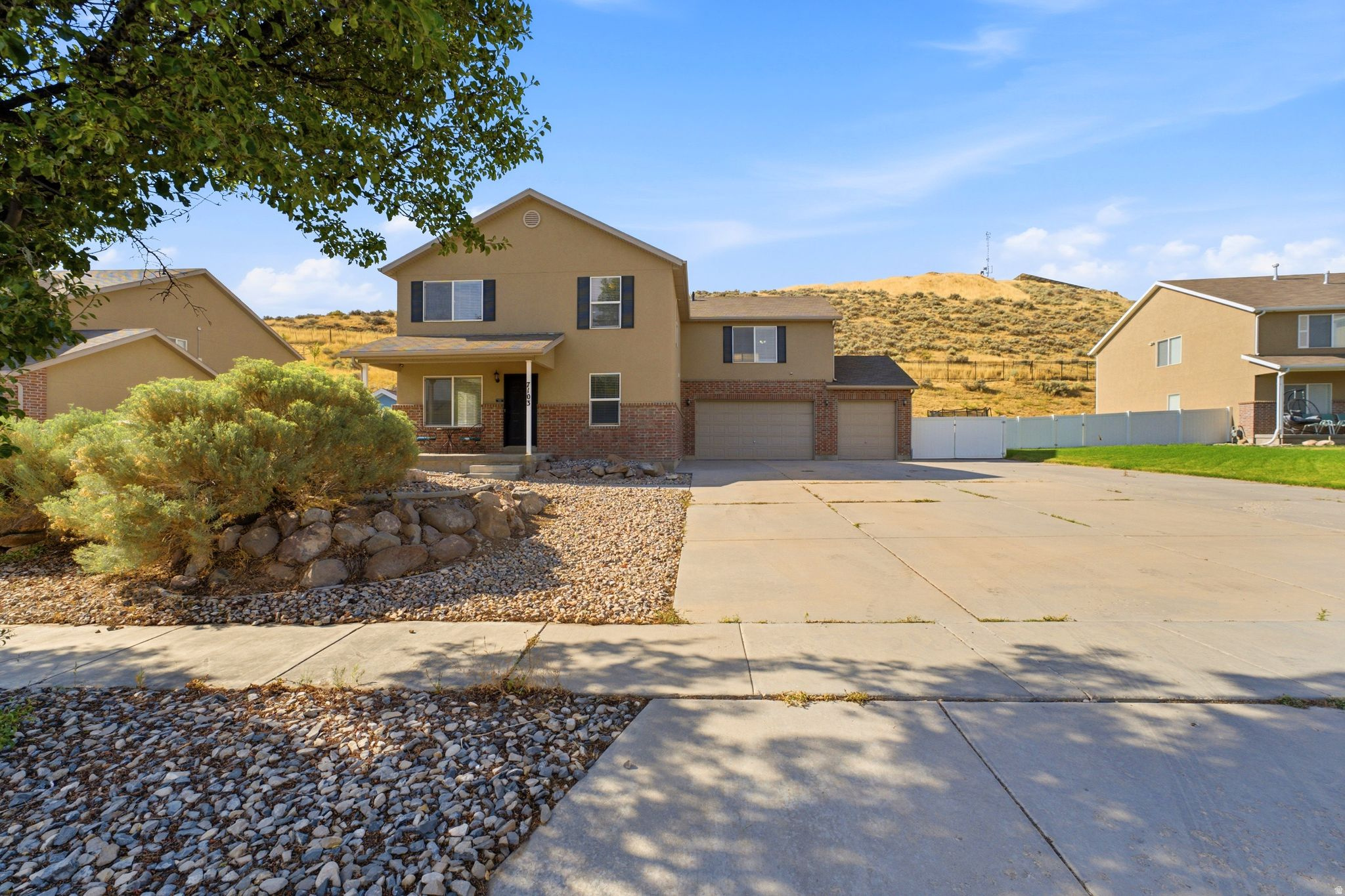 Quietly tucked away at the end of a cul-de-sac, this beautifully updated residence backs to open space with no rear neighbors, creating a peaceful setting with added privacy. Thoughtfully designed living spaces offer abundant built-in storage throughout, while the spacious primary suite provides a comfortable retreat. New carpet and numerous updates enhance the home's move-in-ready appeal. Major improvements include owned solar panels, a premium water softener, reverse osmosis water filtration, and a newer HVAC system, delivering modern comfort and energy efficiency. The backyard is designed for year-round enjoyment, featuring a gazebo, hot tub, and inviting outdoor living space. Nearby walking and biking trails, along with convenient access to shopping, dining, entertainment, and everyday amenities, offer the perfect balance of accessibility and a quieter setting. Blending thoughtful upgrades, functional design, and a desirable location, this home is ready to enjoy from day one.