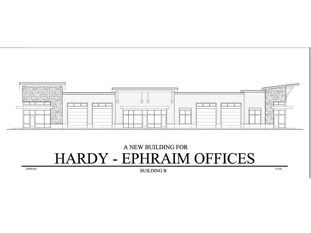 TO BE BUILT modern commercial flex office/industrial space in Ephraim city. 4 units to be built. Perfect for businesses needing an office space and storage area. Each unit has garage access for storage or business supplies. Can be used as retail, office, or industrial. Price is $1.50 sq. ft. a month plus .10 cent monthly CAM fee. Unit 6 - 1784 sq. ft. Unit 7 - 1755 sq. ft. Unit 8 - 1815 sq. ft. Unit 9 - 1840 sq. ft. All units are individually metered. Tenants responsible for own utilities. Interior of units can be finished to meet tenants business needs. Address is approximate and taxes are estimated as is to be built. Square footage figures are provided as a courtesy estimate only and were obtained from building plans. Buyer is advised to obtain an independent measurement. Buyer and buyer's agent/broker to verify all information.