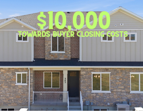 SELLER WILL PAY up to $10,000 towards BUYER CLOSING COSTS, BUY DOWNS, DISCOUNT POINTS (with accepted offer)***USDA 100% FINANCING AVAILABLE***Experience incredible value with every upgrade already included as you become the first to live in this move-in ready townhome filled with luxury finishes throughout. Beautiful mountain views. From the moment you enter, the quality and attention to detail set this home apart from other new construction in the area. The open main level features a stylish kitchen with tile backsplash, farmhouse sink, Frigidaire Gallery appliances, crown molding, and soft-close cabinets and drawers, creating a functional and inviting space for everyday living and entertaining.  The upper level offers a spacious primary suite with large windows that capture mountain views and abundant natural light. The ensuite bathroom includes dual vanities/sinks, a Euro-glass shower door, and a large walk-in closet. A flexible loft area at the top of the landing provides space for a home office, reading nook, or additional living area. Two additional bedrooms and a full bathroom with tile flooring complete the upper level.  The finished basement adds valuable living space with the option to add an additional bathroom, wet bar, or secondary kitchen setup.  Additional features include an oversized two-car garage with extra height for storage, private outdoor storage space, and fully landscaped grounds with automatic sprinklers, pressurized irrigation, and drip lines.  All upgrades are included in the purchase price. Conveniently designed, beautifully finished, and truly move-in ready. Schedule your show today and COME AND SEE THE DIFFERENCE AND VALUE THEY OFFER!     Square footage figures are provided as a courtesy estimate only and were obtained from builder plan.  Buyer is advised to obtain an independent measurement.
