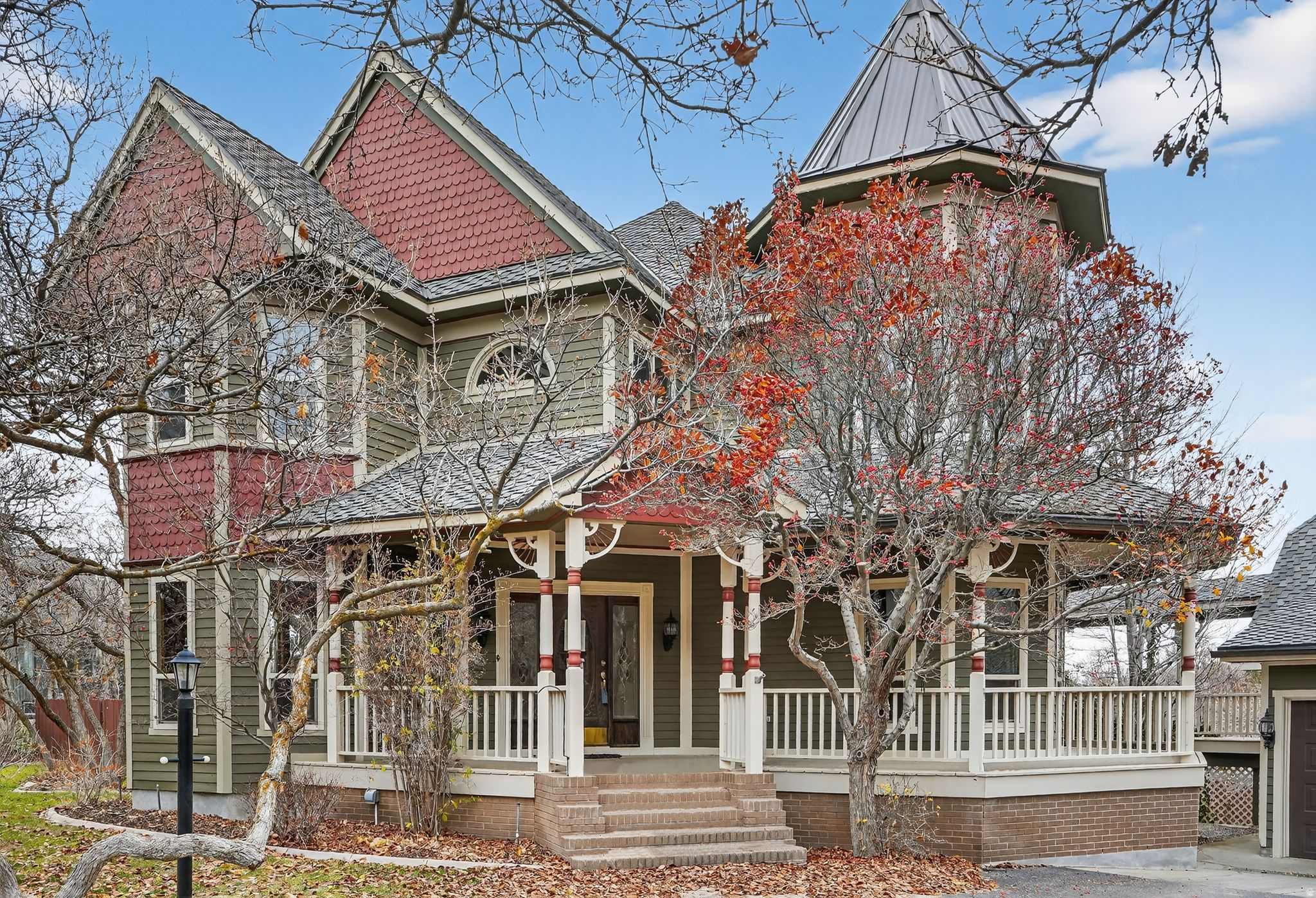 Just Reduced. Schedule your Showing Today! This Beautiful Victorian is a Classic. This Spacious floor plan includes over 5,000 finished sq ft that sits on just under a 1/2 acre. Home is located in the Uintah Highlands area with sweeping mountain and valley views. Home has a recently updated kitchen with stainless, built-in antiques and timeless craftsmanship throughout.  Home includes a formal dining space, office off the entry and a beautiful resort as a back yard. The exterior amenities will need to be brought back to life with renovations but has great potential. The 4-car detached garage also includes a bedroom and 3/4 bath for separate living space. Buyer's Agent to Verify all Info. Square footage figures are provided as a courtesy estimate only and were obtained from the county records. Buyer is advised to obtain an independent measurement. See Agent Remarks for Showing and Offer Instructions.
