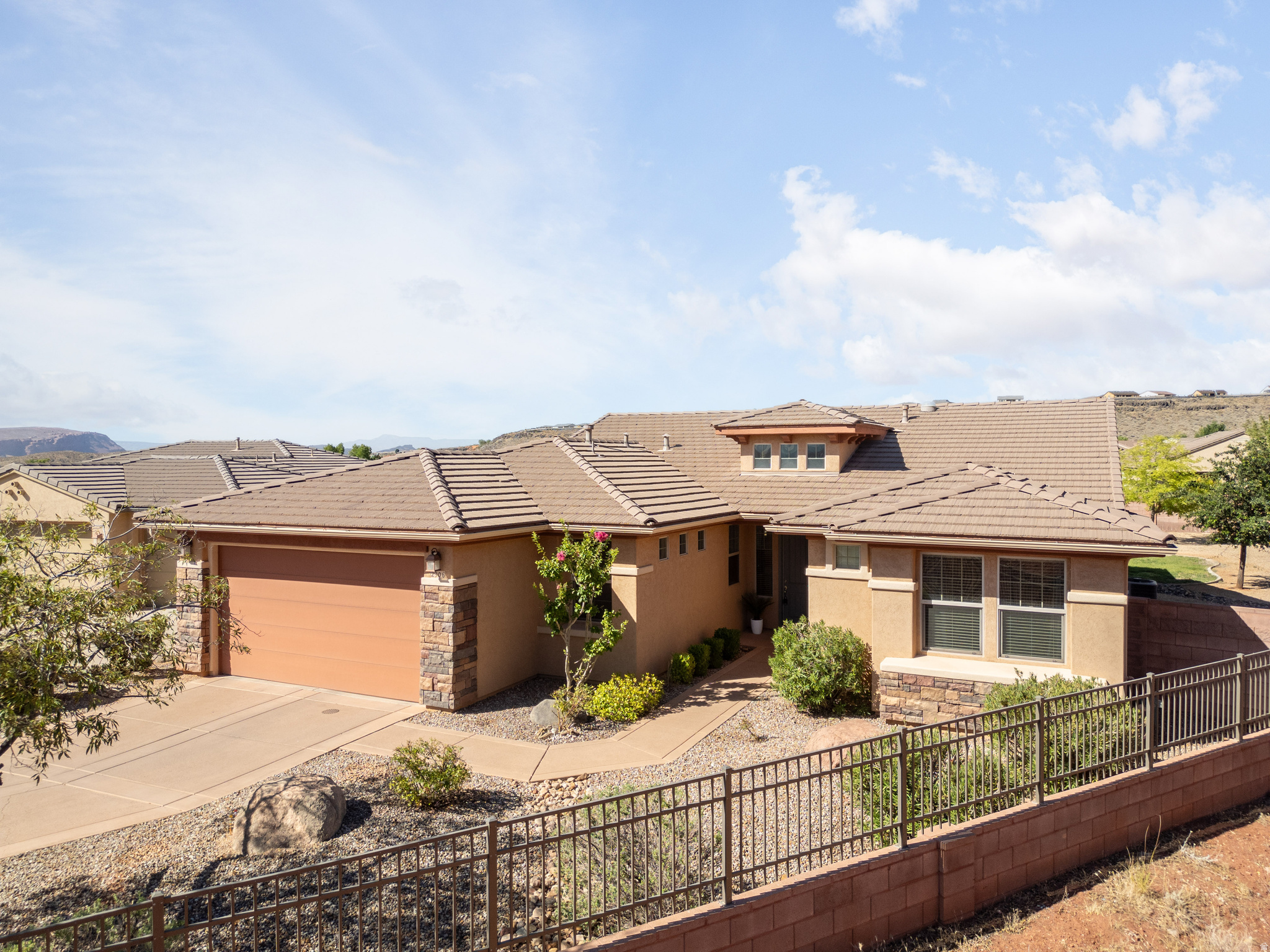 Discover the perfect blend of space, comfort, and privacy in this beautifully designed 2,006 sq. ft. home on a generous .31-acre cul-de-sac lot backing to protected open space, ensuring no future neighbors to the northwest. The spacious great room is ideal for gathering and entertaining, while the flexible floor plan offers 3 bedrooms, 2 baths, a dedicated office, and a versatile flex room for a media room, fitness studio, hobby space, or second living area. Escape to the oversized primary suite with an expansive walk-in closet. The large backyard includes a storage shed and room to enjoy the outdoors. HOA amenities include indoor and outdoor pools, fitness center, pickleball and tennis courts, plus scenic walking and hiking trails. Buyer to verify all.