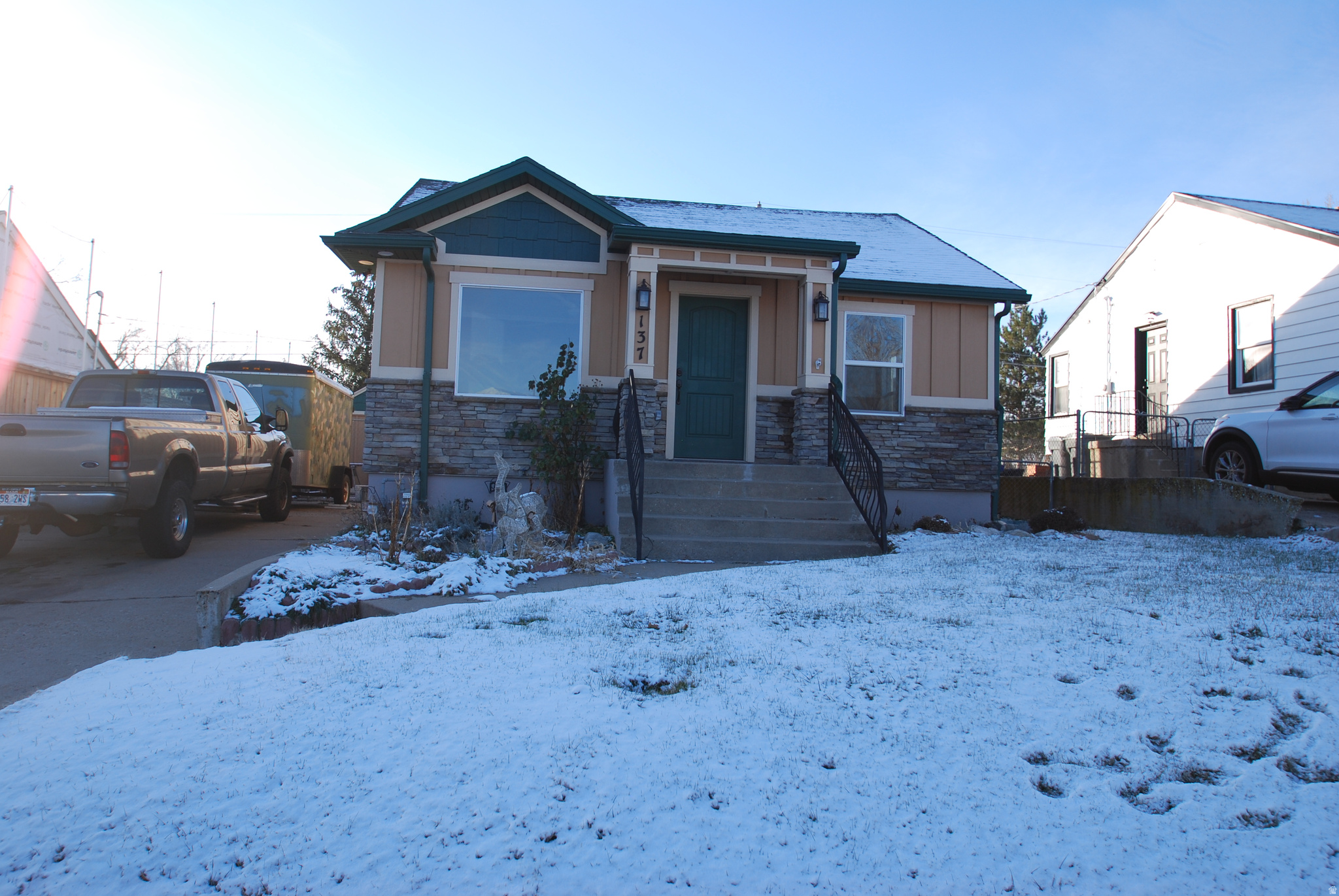 Well maintained South Ogden rambler. New windows, new roof, new siding, new exterior doors. Backyard overlooks golf course. Workshop/shed out back. A must see home.   Square footage figures are provided as a courtesy estimate only and were obtained from county records.  Buyer is advised to obtain an independent measurement.