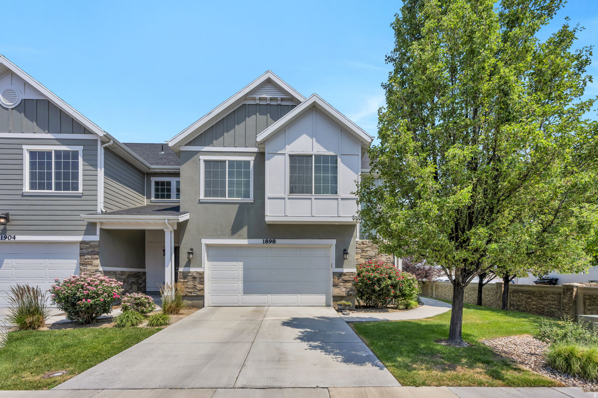 Amazing rare end-unit townhome in the center of Riverton.  Private and one of the best yard spaces in the community. The open green space creates the perfect setting for relaxing, entertaining, or enjoying those cool summer nights.  Inside, you'll find a bright, open floor plan with comfortable living spaces. The end-unit location provides added windows and a more open feel throughout the home. Located near just about everything and a short distance from shopping, schools, dining, and commuting.   Sellers have meticulously cared for this home, and it is turn-key ready for its next owner to make memories.