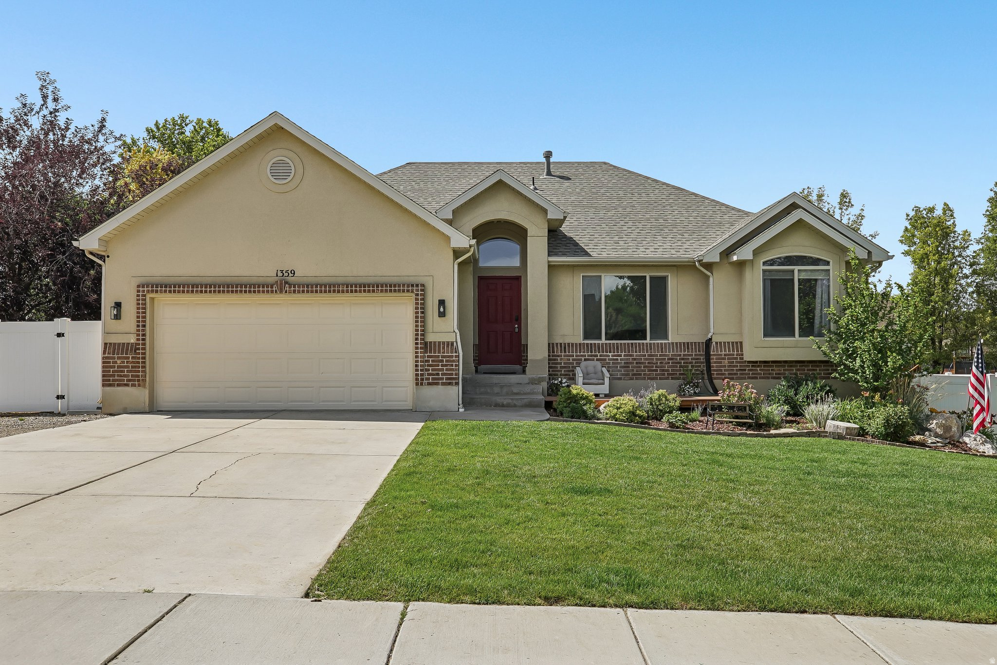 Welcome home to this spacious 5-bedroom, 3-bath home in Syracuse with NO HOA and room for everyone! At 2,652 sq ft, the thoughtful layout delivers everyday functionality across two fully finished levels. The main level hosts 3 bedrooms and 2 baths, including a primary suite with a large walk-in shower. Laundry is conveniently located on the main level as well, keeping daily living easy and accessible. Head downstairs to a fully finished basement that truly sets this home apart. Two additional bedrooms, a full bath, and a massive family room give you incredible flexibility for guests, teens, or a second living space. The cozy fireplace is flanked by stunning ceiling-to-floor built-in shelves, perfect for displaying books, decor, or your favorite collections. Storage lovers will appreciate the dedicated storage room, under-stair storage, AND an additional closet in the family room ideal for games, bedding, and more. Priced to reflect flooring that needs replacement, this is a rare opportunity to build instant equity in a home with great bones, a flexible floor plan, and exceptional space inside and out. Homes like this in Syracuse at this price point don't last long!