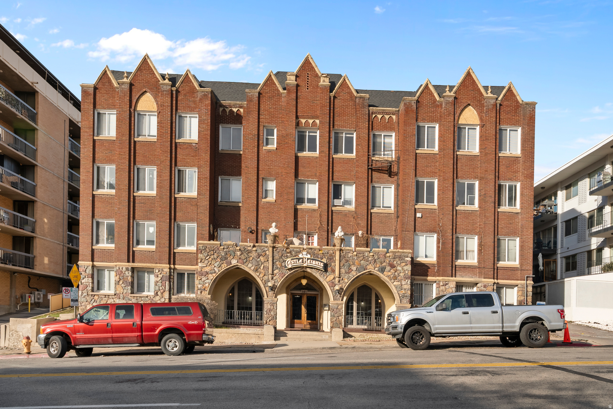 Located in the heart of downtown Salt Lake City's Avenues neighborhood, Castle Heights Apartments is one of the cities most iconic multifamily buildings. 32-units just steps from Temple Square, City Creek, dining, employment, and public transit. The property includes 27 one-bedroom units, 4 studios, and 1 two-bedroom. Some interior cosmetic upgrades were completed in 2021, including new cabinets, countertops, and stainless steel appliance, but more work remains. Offered at UNDER $210,000 per unit, this is a compelling value-add opportunity in a premier, walkable downtown location with strong long-term upside.