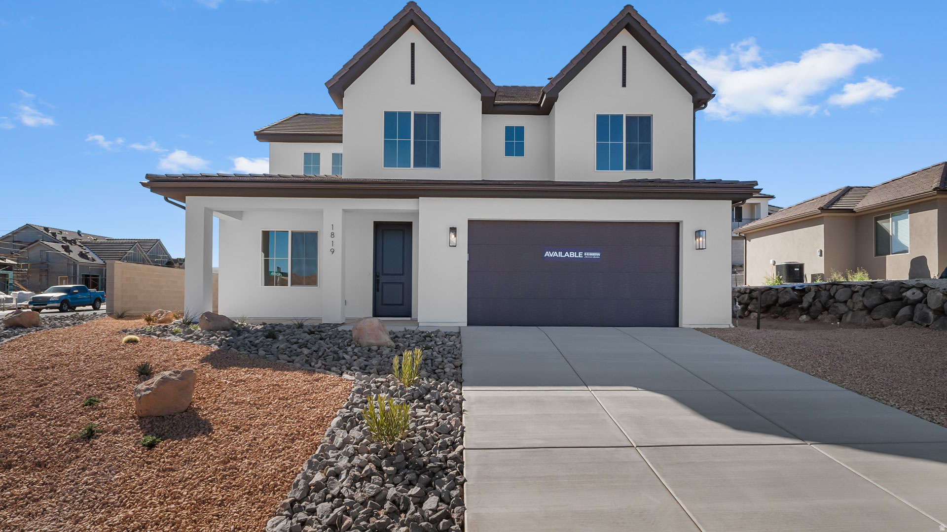 **MOVE-IN READY** Discover your dream home at Fire Rock, a stunning new D.R Horton community in Hurricane, UT! Explore the ''Slickrock'' floorplan featuring boosting upgrades and the best part? NO HOA. This inviting two-story home sits on a corner lot and offers a spacious 5 bedrooms, an office, 3.5 bathrooms, and a 2-car garage with an added toy garage. Perfect space for a growing family and plenty of room for toys. Ask me about our generous home warranty & special financing when using our in-house lender DHI Mortgage. Improving quality of life here with its prime location, Fire Rock is truly a gem. Don't miss out on the opportunity to make it your own.