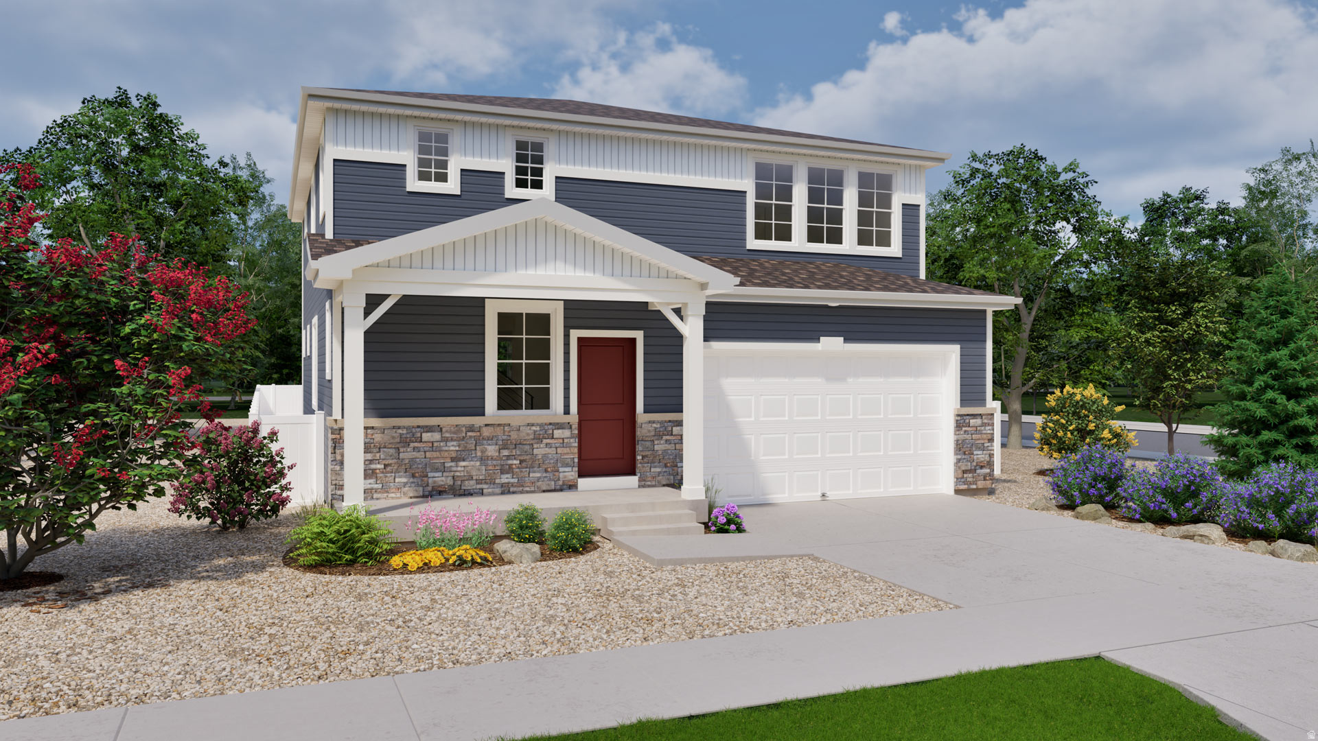 3.99% FHA 5/1 ARM Financing available! The "Esprit" Floorplan blends style with innovation in a home crafted for flexibility, affordability, and efficiency. This single-family, 2-story layout spans over 3,300 sqft and offers 4 beds, 2 and a half baths, fireplace in the great room and a 2-car garage. Beautiful "Preferred" design package includes white soft close cabinets, quartz countertops, 2-tone paint, upgraded flooring and plumbing fixtures, tile flooring and shower surround at primary bath and much more. Call now for more information or to set up a time to visit the community! Agent is onsite at a furnished model in Saratoga Springs.  (Photos are of another home, same floorplan. Esprit Lot 103)