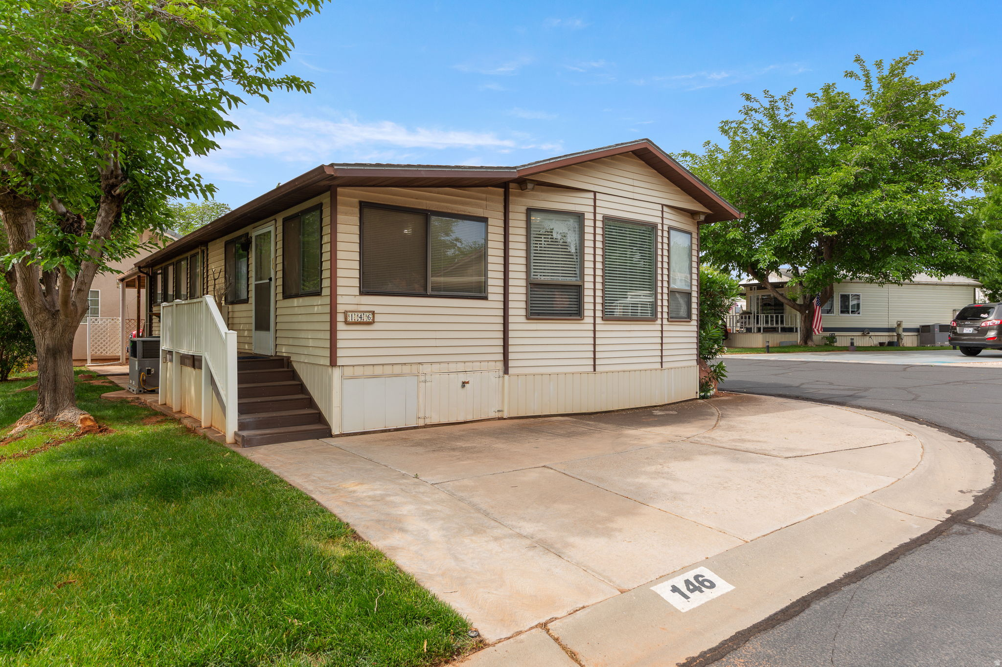 Come see this delightful Single-Family home that is well-maintained and ready for a new owner. Seller just needs to load up and move out. Located in a 55+ community this could be your next location whether it is your second home, retirement or a terrific rental property and loads of amenities with a low HOA of $135. Close to trails, shopping, restaurants, and freeway. Amenities include indoor pool and hot tub, clubhouse, putting green, private road, common area, partial yard maintenance, and small rental rooms for guests.