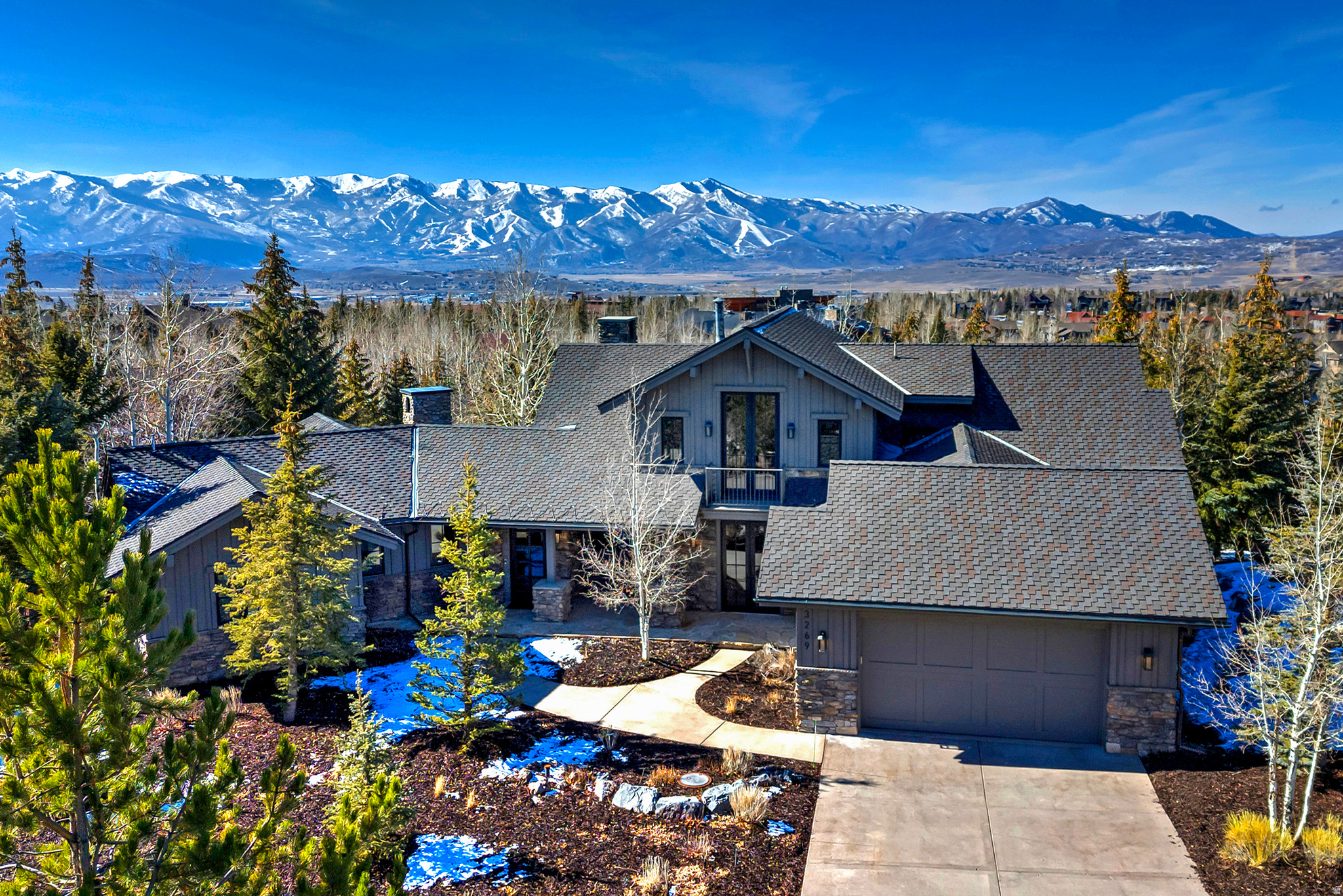 Offering the best fully furnished Ranch Club Cabin, nestled in the prestigious Promontory Club, this beautiful single-family residence offers breathtaking mountain views and refined mountain living at its finest. Thoughtfully designed to blend luxury and comfort, the home is filled with natural light and framed by expansive windows that capture sweeping vistas of the surrounding ski mountain views. Spacious living areas flow seamlessly, creating an ideal setting for both everyday living and entertaining. This premium location offers easy access to the gym, pool, restaurants and Pete Dye golf course, all within walking distance. The radiant heat throughout the entire home, and the spacious 5th bedroom/flex space on the upper level, makes this a property a must see.
