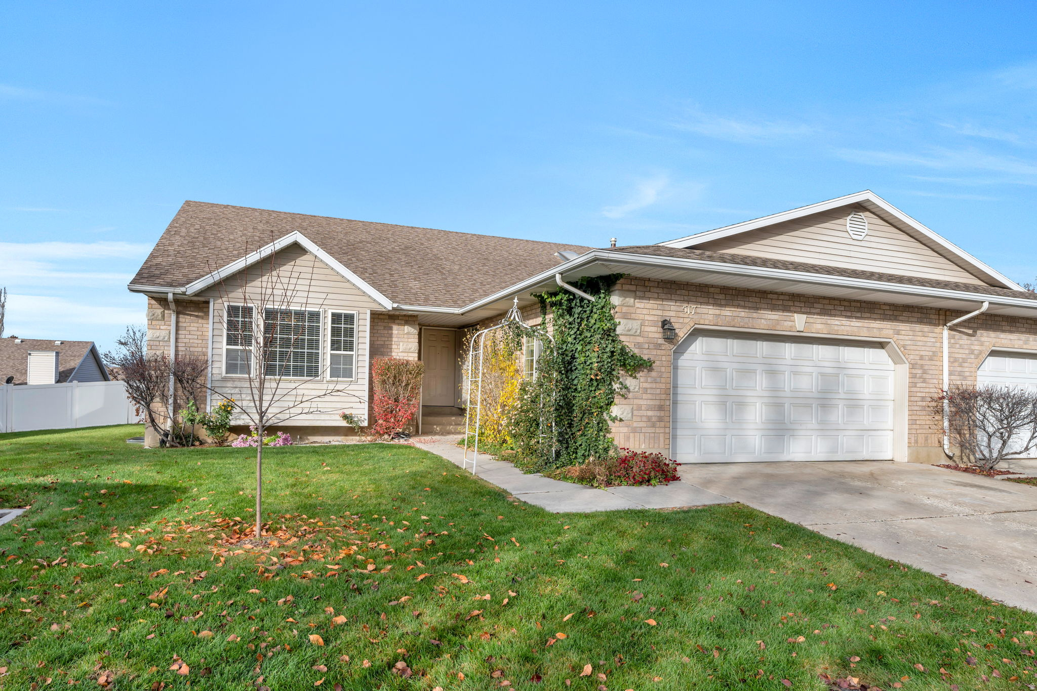 Rare Lindon cul-de-sac twin home with 3,900 sq ft of beautifully updated living space! This spacious home offers 5 bedrooms, 3 baths, plus two large dens (one with a closet) providing flexible space for an office, gym, playroom, or guest area. The home has been extensively remodeled with updated bathrooms and new carpet throughout, while the kitchen features granite countertops and hardwood flooring. Located in a quiet, friendly neighborhood close to parks, schools, and outdoor recreation. Front lawn care is maintained by the HOA, making exterior upkeep simple. $1,500 credit at closing when using preferred lender.  Square footage figures are provided as a courtesy estimate only and were obtained from public records.  Buyer is advised to obtain an independent measurement.
