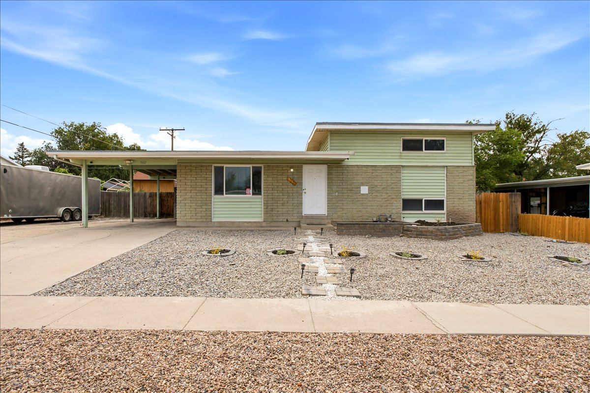 Welcome to this charming 3 bed, 1 1/2 bath, 1,283 sq ft perfect starter home in West Valley City.  This home comes with a brand new HVAC system, a large fully fenced yard, and a xeriscaped front yard. This home includes two exterior sheds on the property. One is a 10x10 with storage loft. There is a natural gas hook up for a gas grill on back patio, extra parking and RV parking.  Come check out this home today. square footage figures are provided as a courtesy estimate only and were obtained from county records.  Buyer is advised to obtain an independent measurement.