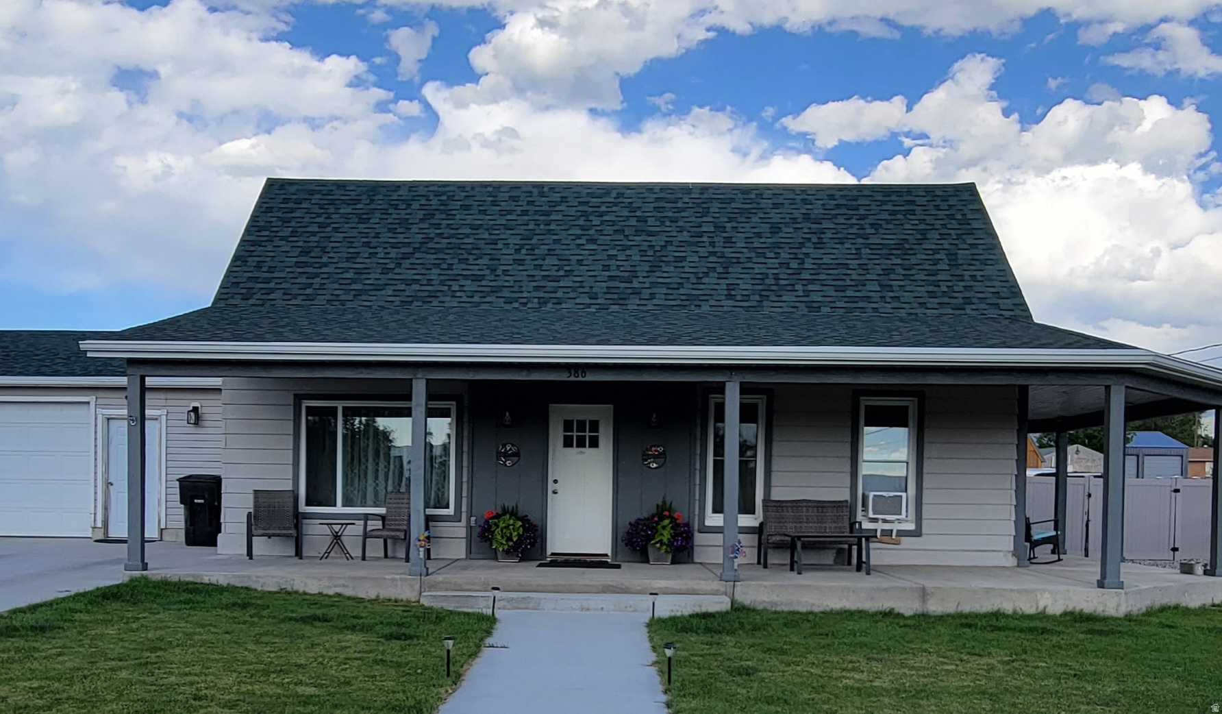 Well cared for remodeled home with a large wrap around porch. Centrally located and easy access to businesses, parks, & medical services. A must see home. Newly landscaped with a private back yard. Plenty of parking