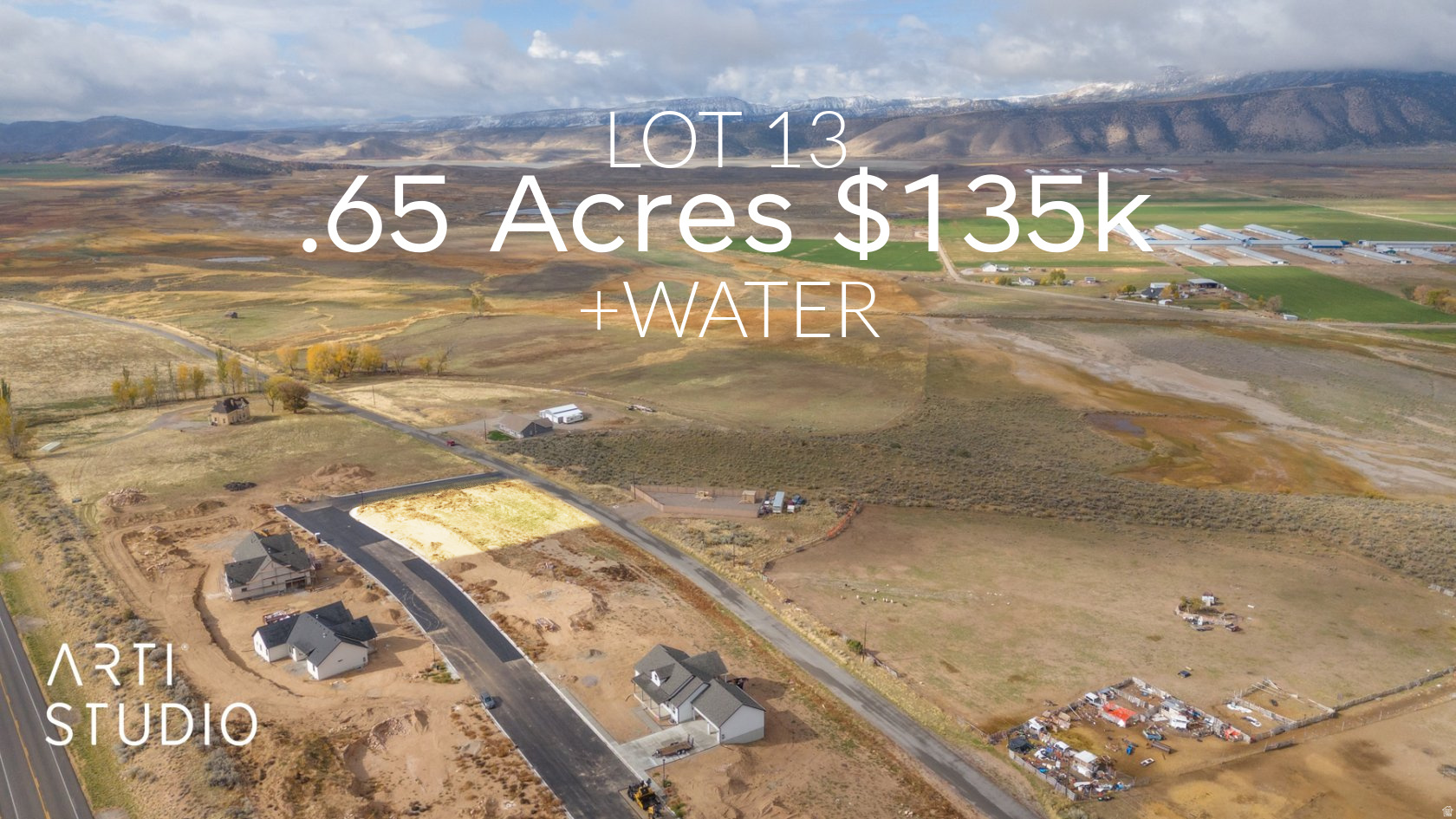 LOT 13 (.65 acres) Available in the new subdivision of Manti Crystal Springs build your dream home where you can stretch out, relax and enjoy beautiful views within a hop, skip and a jump from Manti's downtown. These Improved lots have water power and sewer and are ready for your custom home. Bring your own builder and plans, OR we can build to suit with your plans or ours. Don't forget to bring your horses, cows, goats or chickens, they are welcome! There is culinary water from the city and pressurized irrigation will be installed and available for use to each lot. This neighborhood is planned for comfortable homes and spacious surroundings that fit into an elevated country feel with NO HOA! (See our CC&Rs for details). Drop by and pick your lot today!