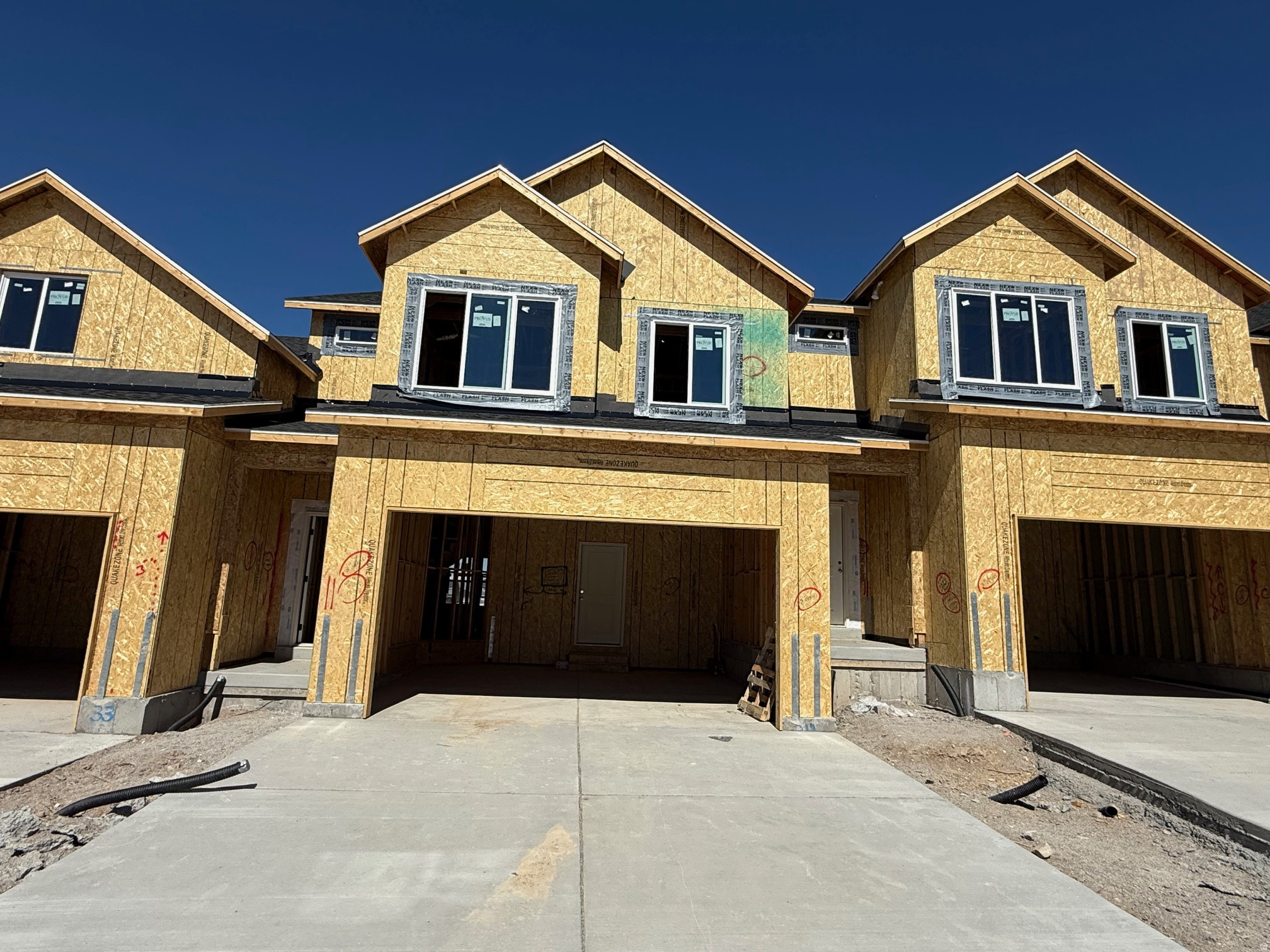 Permanent 4.99% rate OR 5% cash back to closing costs/purchase price reduction with our preferred lender! Use the incentive how you'd like! This front load townhome has the perfect layout and allows for a backyard! This floor plan has 3 bedrooms upstairs, including a massive primary suite. With a powder on the main level, your guests never need see your personal bathroom space. The Kitchen/dining/great room flow is perfect for entertaining! This community has a park, pavilion, and walking path. It also has a future clubhouse/pool/pickleball court. Pictures depict a previously built home with the same floor plan. Contact listing agent for the color palette and a breakdown of everything the HOA includes!