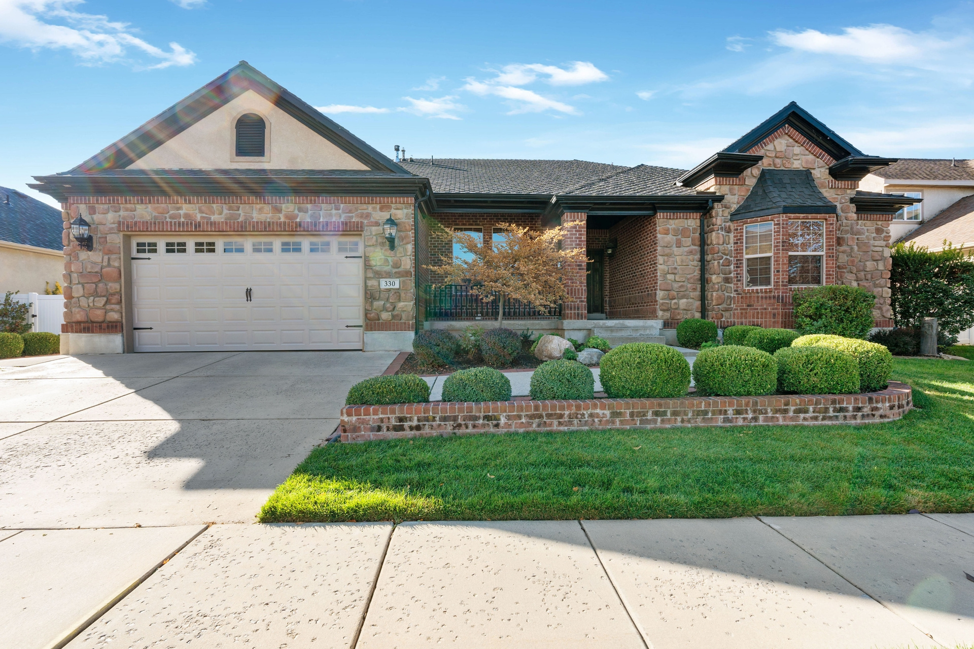 Welcome to 330 Paradiso Lane, a beautifully maintained home that blends comfort, style, and everyday convenience. Natural light and a thoughtful layout create an inviting atmosphere throughout. The main level features an open, functional floor plan with a spacious living area and a kitchen offering generous counter space, modern appliances, a walk-in pantry, and ample storage-perfect for both entertaining and daily living.  The lower level includes a second kitchen, additional bedrooms and bathrooms, and a private entrance, making it ideal for a mother-in-law apartment or older children living at home. Fully landscaped yard retreat with professionally installed leaf guards on the gutters for easy maintenance. Located in a desirable neighborhood close to schools, parks, shopping, dining, and commuter routes, this home offers exceptional livability in a great community.
