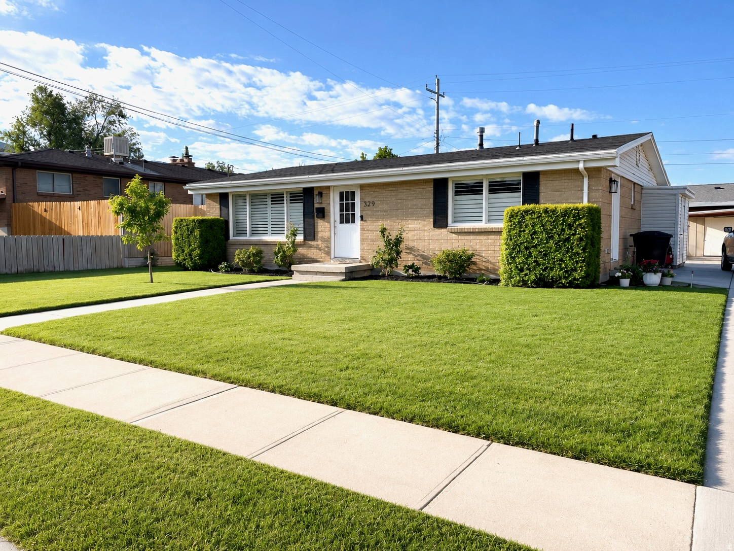 You don't want to miss this listing! Bountiful rambler that's been thoughtfully updated for modern living. Fully renovated kitchen: quartz counters, custom zellige backsplash, brass hardware, stainless appliances, deep basin sink. Original Hardwood floors, plantation shutters on every window - premium finishes rarely found at this price point. Quick I-15 access; quiet residential street, mountain views, partial fenced yard. Big-ticket mechanicals updated: AC (2019), water heater (2021). Come and see before it's gone!