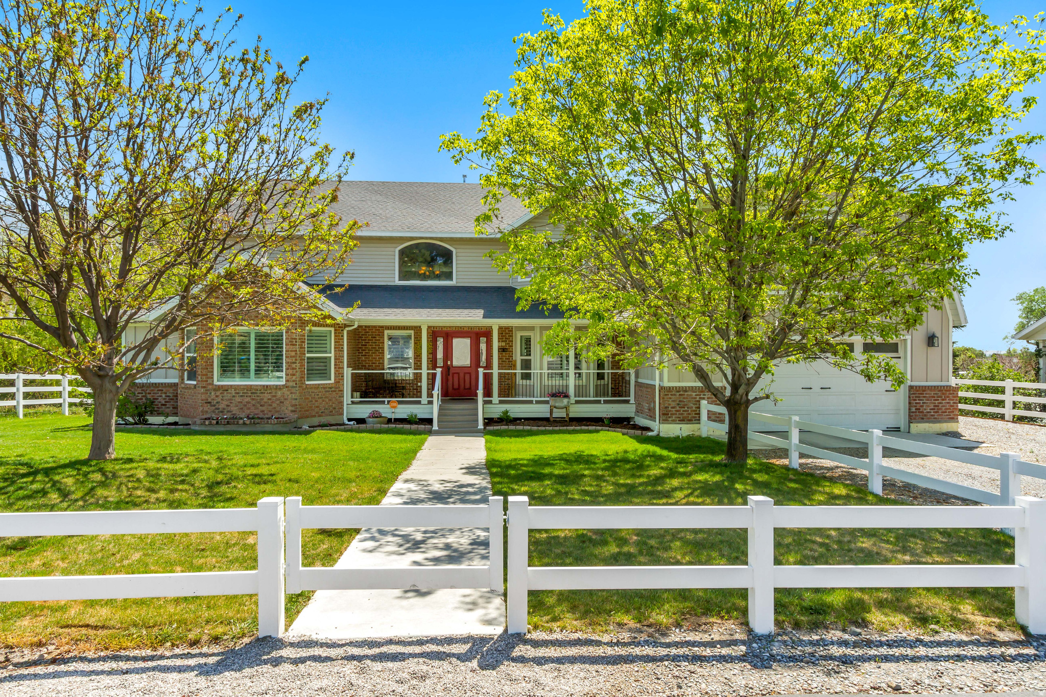 Tucked away on a private lane in one of the last remaining pockets of American Fork where properties like this still exist, this fully finished estate offers an increasingly rare combination of usable acreage, privacy, mountain views, and flexibility all within minutes of modern convenience. The setting feels more like a countryside retreat than a typical neighborhood property, surrounded by open space, mature landscaping, and panoramic views stretching across Mount Timpanogos, Box Elder Peak, and Fox Hollow Golf Course. Opportunities to own this kind of land, privacy, and lifestyle in American Fork have become exceptionally limited, making this a truly unique offering in today's market. The home has been well maintained and thoughtfully updated within the last five years, blending timeless charm with modern comfort. Inside, the home offers a warm and inviting feel with plenty of opportunity for a buyer to further personalize or expand over time. The grounds are what truly make this property special, featuring mature apple and peach trees, blackberry and raspberry bushes, open pasture space, and a barn with additional back acreage ideal for horses, cattle, goats, hobby farming, or recreational use. The backyard was designed to be enjoyed with a built-in fireplace, spa, and elevated deck perfectly positioned to take in the surrounding mountain and valley views. Properties with this much usable land, privacy, and flexibility in the heart of American Fork are becoming exceptionally difficult to find. Buyer/Buyer's Agent to verify all information.
