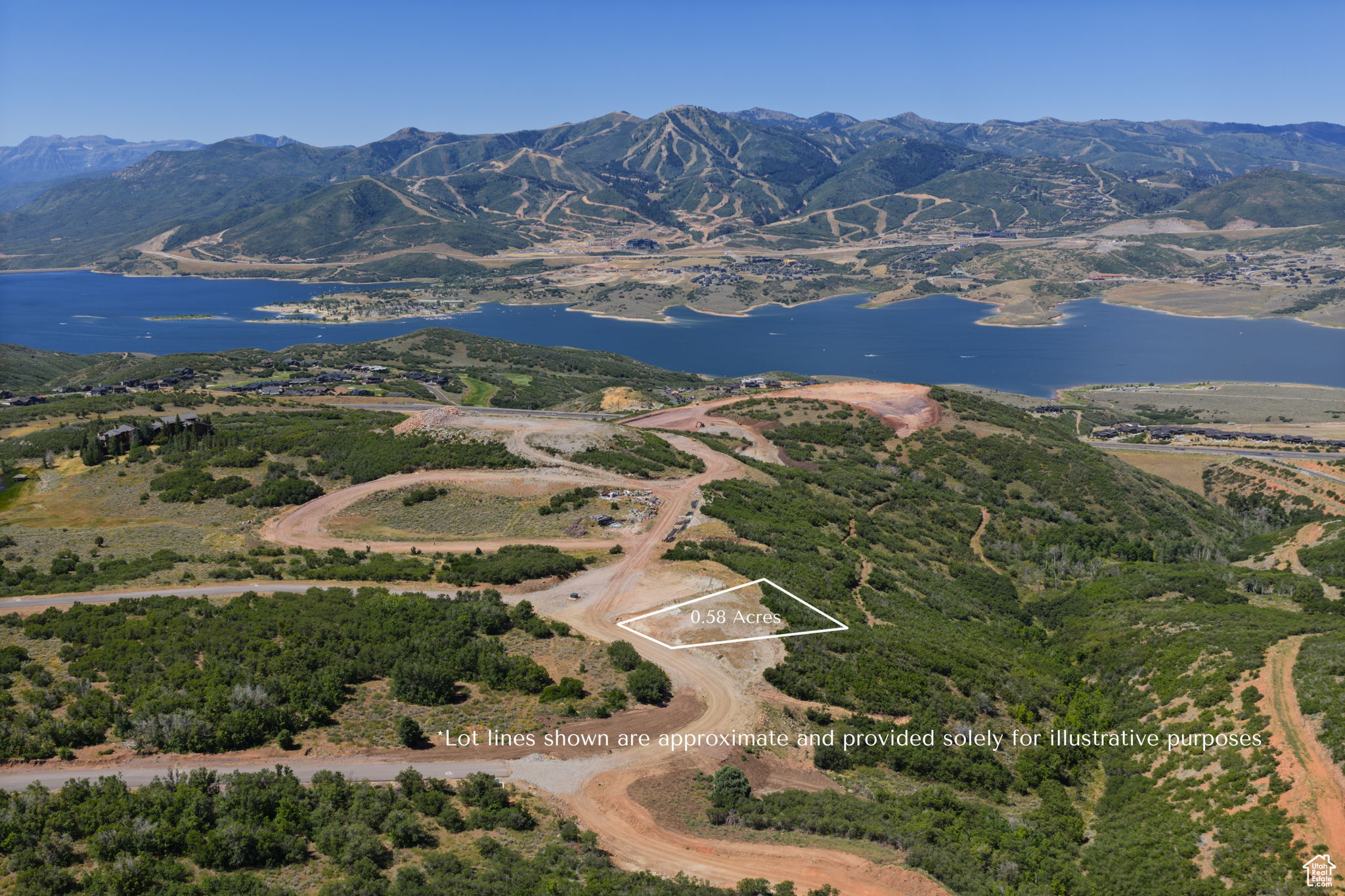 This coveted downhill, easybuild 0.58acre home site in the prestigious Golden Eagle community offers stunning panoramic views of Jordanelle Reservoir, Deer Valley ski runs, and the Wasatch Mountains. Nestled at 6,900ft elevation, the lot provides the perfect setting to design your up to 7000sf dream mountain retreat. Golden Eagle spans 600 acres with 25% preserved as open space and offers miles of private trails, along with a planned clubhouse featuring indoor/outdoor gathering spaces, a kitchen, and a fire pit. The community maintains a restrictive nightlyrental policy for a tranquil, residential lifestyle. Conveniently located just 15minutes to the new Deer Valley East Village, Park City's Historic Main Street and only 35minutes to Salt Lake International Airport,  this property combines privacy, convenience, and exceptional build potential in one of Utah's most breathtaking settings.