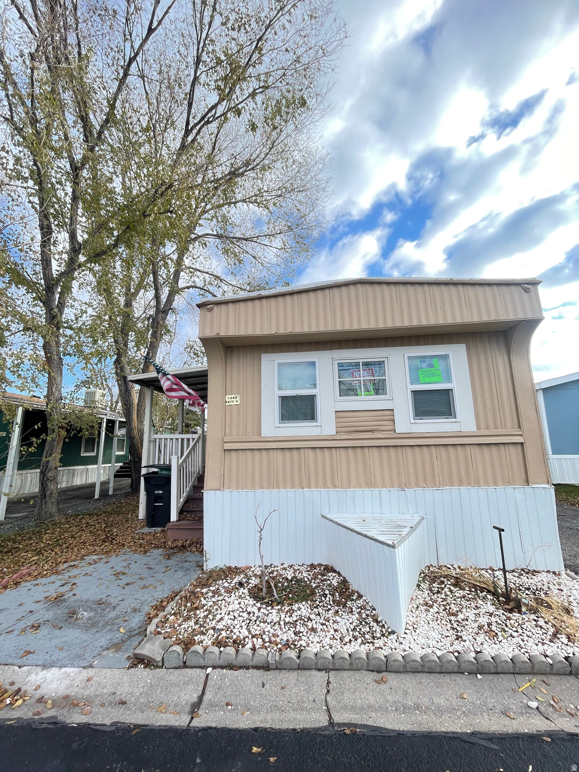 Mobile Home in West Valley City  Take a look at this mobile home located in West Valley City. It has 3 bedrooms and 1 bathroom. The home needs some work, but it offers a basic layout that you can update to your needs.  There is no large backyard, but the property includes a storage shed for extra space. The owner is also open to seller financing, making it easier for potential buyers.  Close to parks, schools, shopping, and freeway access. Buyer and buyer's agent to verify all information.