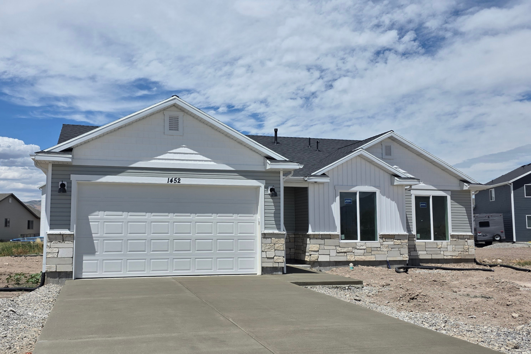 Currently the only single-level rambler with 4 bedrooms in Tremonton, this is a rare opportunity you won't want to miss!  Quality-built rambler is packed with stunning upgrades throughout! The builder spared no expense, adding beautiful finishes and thoughtful details that make this home truly stand out.  Up to 3% Lender Incentives available!