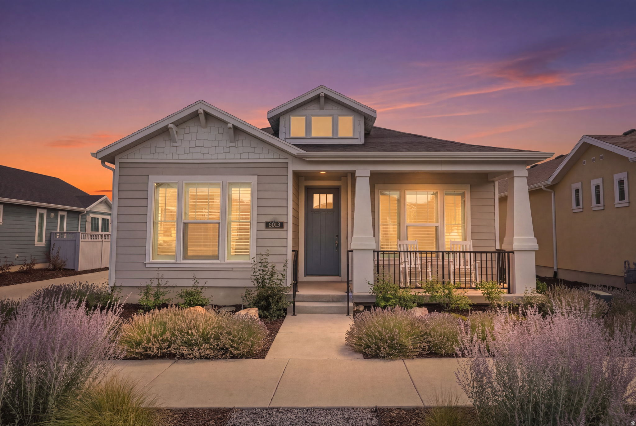 **Open Houses Saturday July 18th and Sunday July 19th, 11 am to 2 pm. No showings until after the first open house.** Welcome to your dream home in Spring House Village, Daybreak's premier 55+ community! Step inside this stunning home that offers the perfect blend of modern luxury and effortless main-floor living with an inviting open-concept layout. The main floor hosts the luxurious primary suite, featuring a ceiling fan, a double-sink vanity, and a generous walk-in closet, A second bedroom and bathroom offer flexibility whether you're hosting guests or want a home office. The gourmet kitchen is a chef's dream, boasting a large central island, a gas stove, a convenient second wall oven, and a spacious pantry which flows into an inviting family room complete with a custom built-in electric fireplace. The laundry room is fully equipped with built-in cabinetry including a sink. Upstairs, a versatile loft retreat awaits-perfect for guests, a hobby room, or a home office-complete with its own private bedroom and full bathroom. Excellent storage solutions are found throughout the home, including a massive storage area in the garage. Enjoy resort-style amenities just steps from your front door. You are within easy walking distance to the private clubhouse, swimming pool, and miles of scenic walking and biking trails. Do not miss this rare opportunity to enjoy luxury, comfort, and community in Daybreak! Any offers received after 12 pm on Friday will have a response by 5 pm the following business day.  Square footage figures are provided as a courtesy estimate only and were obtained from county records.  Buyer is advised to obtain an independent measurement.