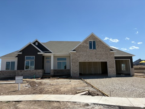 This is a very popular plan with a bonus room and a bedroom above the garage. On main floor you will have 3 spacious bedrooms , an open floor plan with kitchen , big island ,double ovens and a countertop cooktop. Garage is a 4 car , with 3rd spot a 2 car deep tandem. Huge basement finished 100% with 3 bedrooms , 1 full bath , second kitchen and laundry. Close to all amenities and in the heart of West Jordan this home is going to be ready end of June for new owners.  Square footage figures are provided as a courtesy estimate only and were obtained from builder plan .  Buyer is advised to obtain an independent measurement.