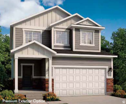 Charming Sanders home in a great master planned community! This modern home features a stylish kitchen with white laminate cabinetry, quartz countertops, and stainless steel gas appliances. Interior finishes include laminate hardwood, vinyl tile, and carpet flooring, complemented by recessed can lighting and craftsman-style baseboards and casing throughout. Enjoy practical upgrades like dedicated Christmas light outlets and an energy-efficient tankless water heater. The owner's bathroom offers cultured marble shower surrounds, while satin, brushed nickel, and chrome hardware add a polished finishing touch. Designed with a blend of comfort, functionality, and modern appeal, this home is ready to fit your lifestyle!
