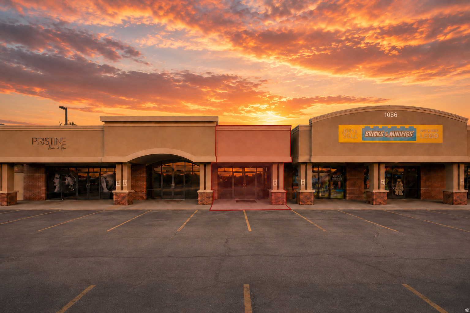 This 2,416-square-foot commercial unit at 1086 W South Jordan Parkway offers an excellent opportunity to acquire well-positioned retail real estate in one of Salt Lake County's most desirable and fast-growing communities. Located in an established strip center next to Bricks & Minifigs, the property benefits from strong visibility, convenient access and a family-oriented customer base.  South Jordan's high household incomes, continued population growth and limited retail vacancy create a favorable environment for both investors and owner-users. The unit's practical size makes it suitable for a wide range of retail, service, wellness, medical or professional concepts while keeping total occupancy costs manageable for prospective tenants.  With prominent exposure along South Jordan Parkway, nearby national and regional retailers, and strong surrounding demographics, the property offers attractive long-term leasing potential and the opportunity for future appreciation. Its combination of location, flexible use, marketable size and potential acquisition basis makes it a compelling commercial investment.