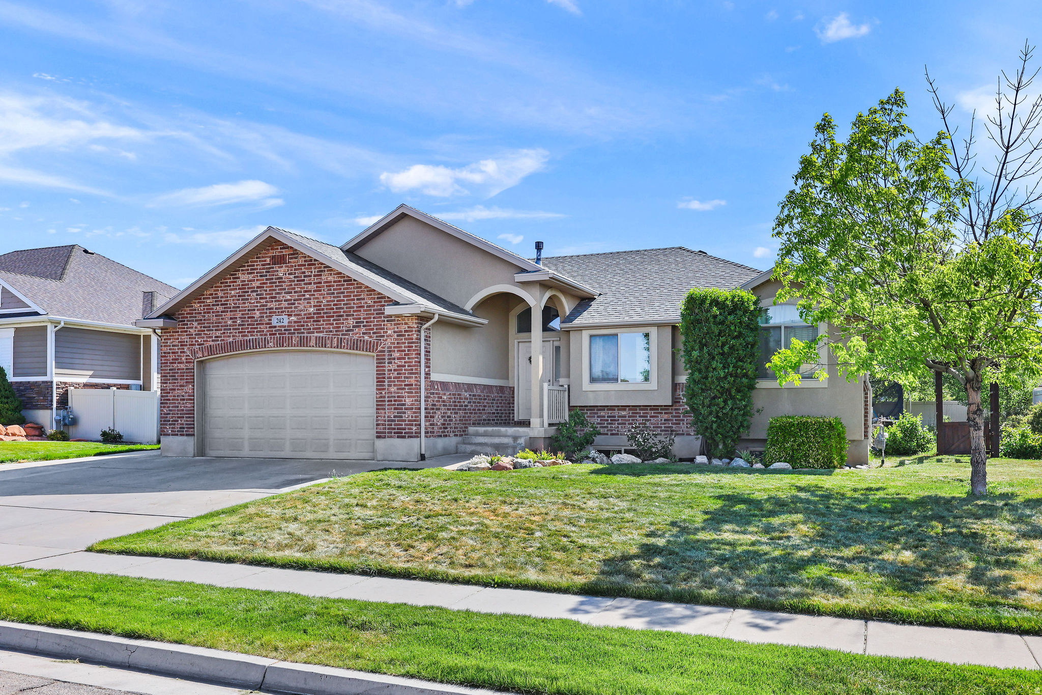 Welcome to this beautifully maintained Layton rambler nestled in a quiet, desirable neighborhood! This super clean, move-in-ready home offers 5 bedrooms, 3 bathrooms, and a fully finished layout designed for comfort and functionality.  Step inside to a spacious open-concept kitchen, dining, and great room-perfect for entertaining or everyday living. You'll love the stylish accent walls and the many recent updates throughout the home. Downstairs, don't miss the dedicated exercise room, offering the perfect space to stay active without leaving home.  Conveniently located just minutes from the West Davis Corridor, commuting to Salt Lake is quick and easy. Enjoy being close to shopping, schools, walking paths, city parks, and Hill Air Force Base.  This one checks all the boxes-come see it for yourself!
