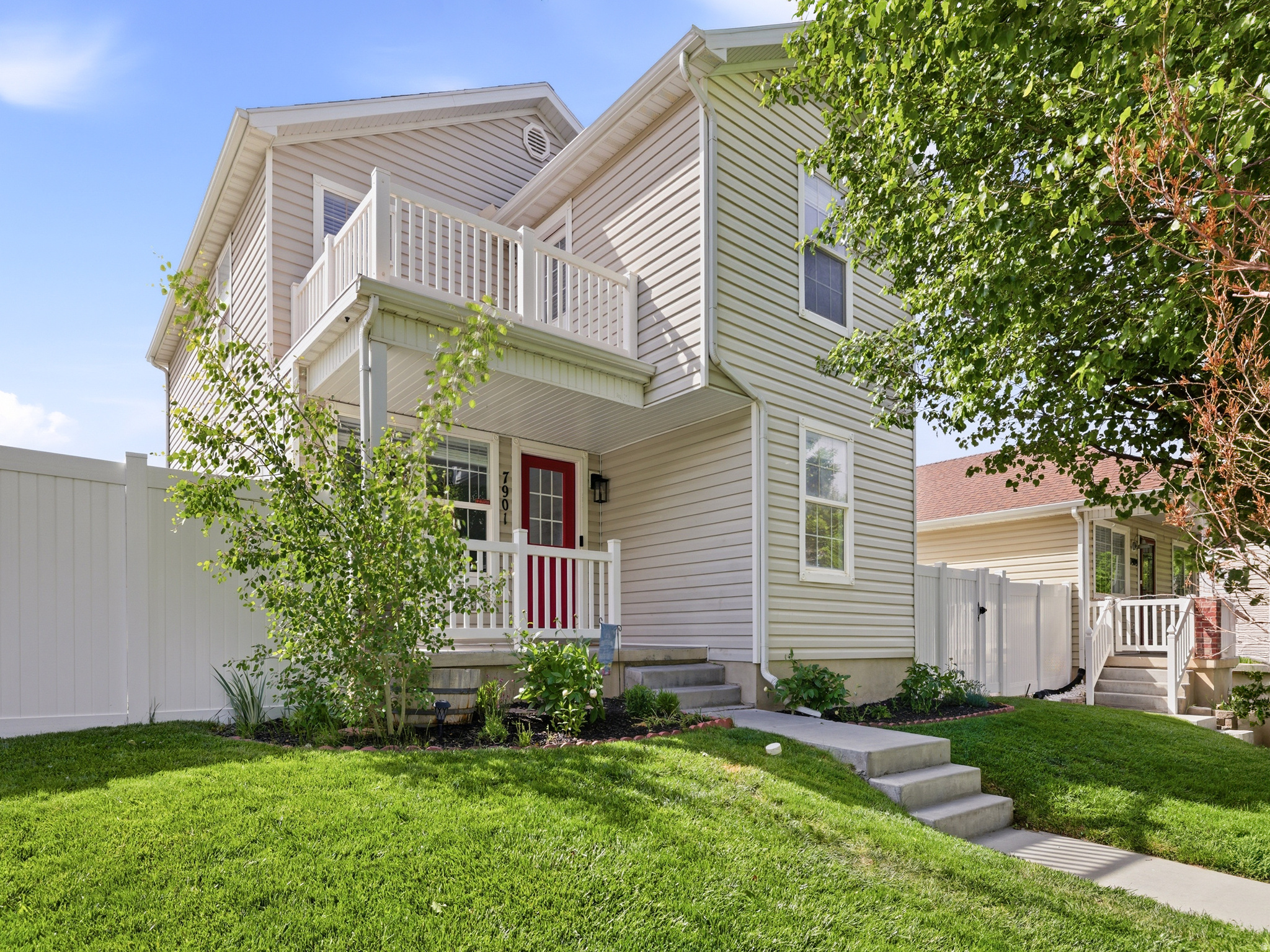 Come and see this inviting home designed for comfortable living and entertaining. The entry is filled with beautiful morning light as the sun rises over the Mount Timpanogos, while abundant natural light brightens the home throughout the day. The property features two side yards that provide charming outdoor space, including a chicken coop that adds to the home's unique character. Enjoy the added convenience of softened water available from the exterior faucet - perfect for washing your car - along with private rear access to the garage. Recent updates include a brand-new roof, newer water heater and A/C, updated bathrooms, and smart home capabilities for modern convenience. Square footage figures are provided as a courtesy estimate only and were obtained from MLS records. Buyer is advised to obtain an independent measurement.