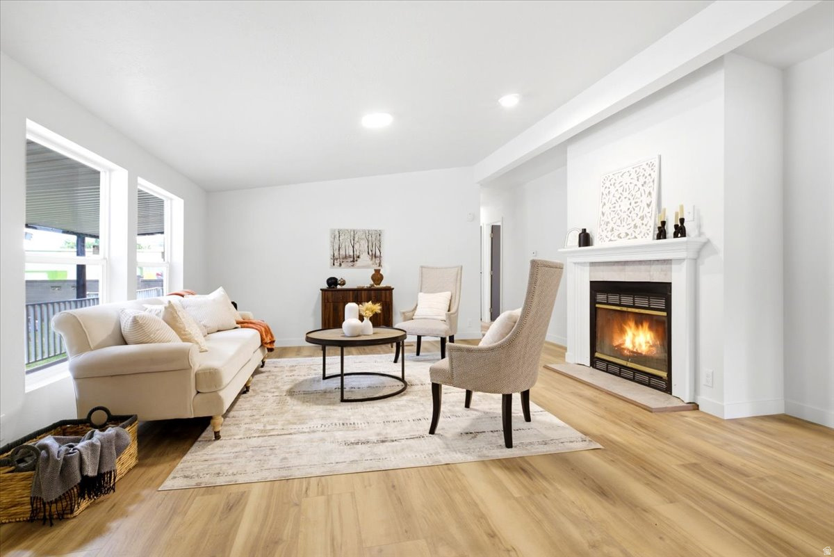 Beautiful double wide and one of the largest homes in the park. This beauty was just remodeled - new roof, refreshed drywall throughout, new bathrooms and kitchen, flooring, lighting. There are two walk in closets and an ensuite. It has a double carport and huge deck. The park just won Best Mobile Home Park in Salt Lake City, UT 2026. The lots are larger than most parks and the monthly park rent is lower than most as well. It is in a 55+ community, and the park itself has such a pleasant atmosphere. The neighbors are friendly and watch out for each other. Park rent is $1,023 per month.   Square footage figures are provided as a courtesy estimate only. Buyer is advised to obtain an independent measurement.  Square footage figures are provided as a courtesy estimate only and were obtained from ______________ .  Buyer is advised to obtain an independent measurement.