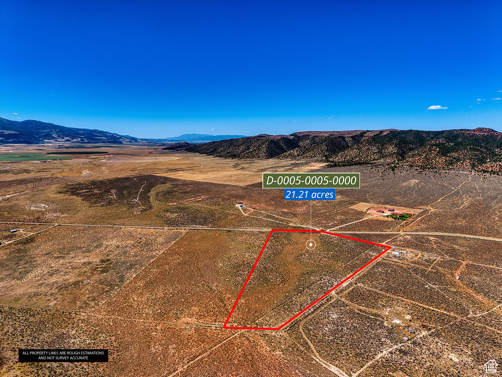 Positioned just east of the western foothills of Iron Valley, this expansive 21.21 acre parcel offers a rare chance to invest, develop, or build your dream estate in a growing area of Parowan. The site is accessible via a combination of asphalt-paved and gravel roads, though there are no curb and gutter systems in place. Utilities are not currently stubbed to the lot, but the area is supported by overhead power, shared/private wells, and septic systems typical for larger undeveloped parcels in this region. This is an ideal location for those seeking flexibility, privacy, and long-term potential just minutes from town amenities and major routes. ** Buyer to do own due diligence regarding any, and all verification of information**