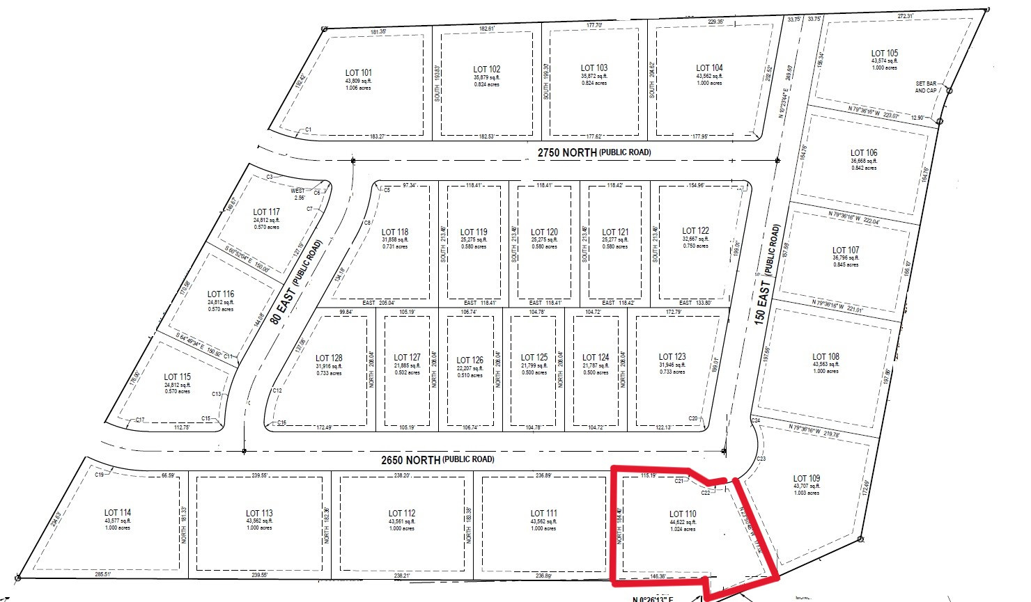 CEDAR RIDGE ESTATES - Land