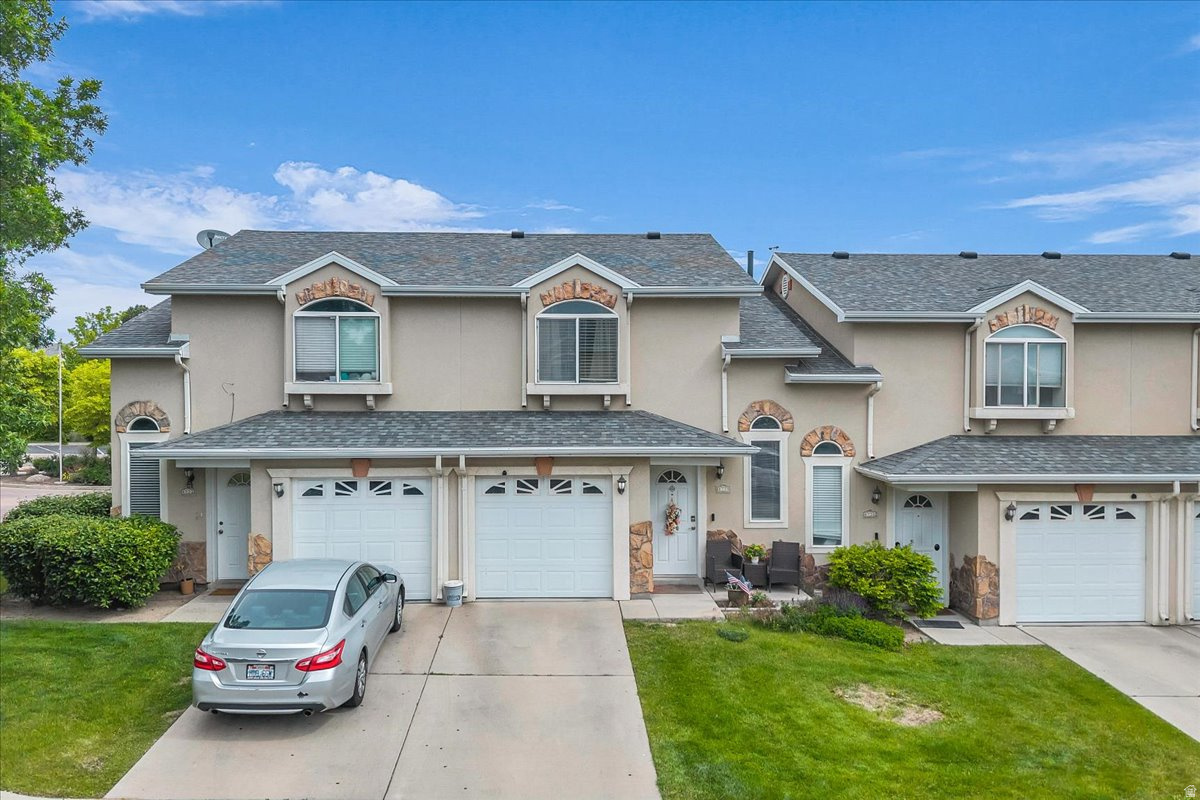 This modern, well-maintained townhome is move-in ready and waiting for its next owner, and the seller is willing to include the furniture with the sale, making this an exceptional turnkey opportunity. Featuring 3 comfortable bedrooms and 2.5 bathrooms, the thoughtfully designed layout delivers both functionality and everyday comfort. The kitchen shines with brand-new stainless steel appliances, giving the main level a clean, contemporary feel throughout. Location couldn't be better, with quick access to Bangerter Highway and Mountain View Corridor, commuting is a breeze. Jordan Landing is just minutes away, putting an abundance of shopping, dining, and entertainment right at your doorstep.  What truly sets this home apart is a feature you won't find anywhere else in the community: a private front porch exclusively available to this unit. Whether you're enjoying a quiet morning coffee, unwinding in the evenings, or welcoming guests in style, this rare outdoor retreat adds a warmth and charm that no other unit can offer. Great home, prime location, unique character, and the potential to move in fully furnished. This one checks all the boxes. Square footage figures are provided as a courtesy estimate only and were obtained from MLS records. Buyer is advised to obtain an independent measurement.