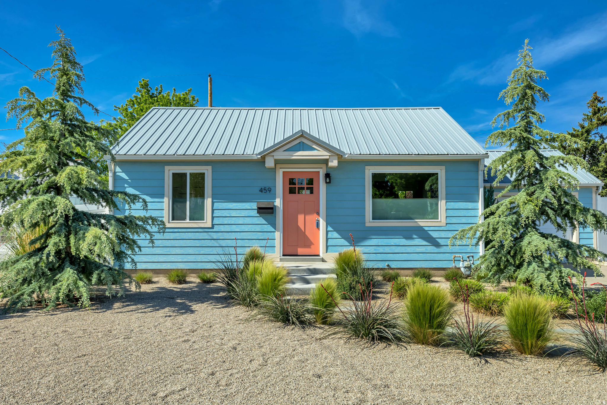 MULTIPLE OFFERS; HIGHEST AND BEST BY THURSDAY 5/14 AT 5:00. This thoughtfully updated home is not a flip - it has been meticulously curated and upgraded over the past 8 years with a focus on quality, efficiency, durability, and everyday livability. The fully renovated interior (2023) features custom soft-close cabinetry, pantry storage with convenient pull-out drawers, designer lighting, solid core doors, updated flooring and paint, plus a stunning kitchen equipped with a Samsung Bespoke refrigerator, Z-Line dual fuel gas range with brass burners, integrated vent hood, Fisher & Paykel double drawer dishwasher, and built-in Sharp microwave drawer. Enjoy modern comforts like remote-controlled bedroom fans, an updated bathroom with a soaking tub and Kohler/Delta fixtures, top-down/bottom-up blackout blinds, Google Fiber, and included LG WashTower laundry washer and dryer. Major system upgrades include a tankless water heater (2023), updated furnace and A/C (2018), new electrical service line and mast (2021), blown-in attic insulation (2025), and consistently maintained HVAC systems with records available (since 2017). Outside, (2023) the home shines with durable metal roofing, cement fiberboard siding, Low-E windows (2018), fully landscaped drought-tolerant yard with drip irrigation and remote-controlled Rain Bird system, mature trees, vinyl privacy fencing, garage parking, and additional off-street parking. Ideally located just 10 minutes from downtown Salt Lake City with quick access to I-80, I-15, State Street, TRAX, the S-Line Trail, and nearby shopping including Trader Joe's, Smith's, and WinCo, this home offers the perfect blend of urban convenience and private, peaceful living