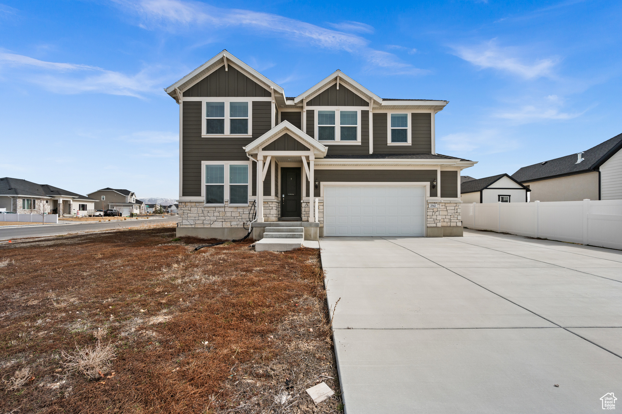 The deal you've been waiting for-because let's be honest, you weren't holding out for those rates to drop!  Built just two years ago, this nearly new home is move-in ready and still feels fresh-but with a much better price! When the owners built with Ivory, they chose all the best upgrades: quartz countertops, white shaker cabinets, and a cozy fireplace. The main level is open, light and bright, with windows upon windows and a two-story great room. Upstairs, live like an aristocrat in the oversized primary suite, complete with a luxurious en suite featuring a separate tub and shower, dual vanity with plenty of counter space and storage, and a walk-in closet.  Perched on a corner lot, the yard presents endless opportunities. Plus, don't forget the two-car garage and RV parking!  Welcome Home! [This is a short sale. Price is subject to third-party approval.]