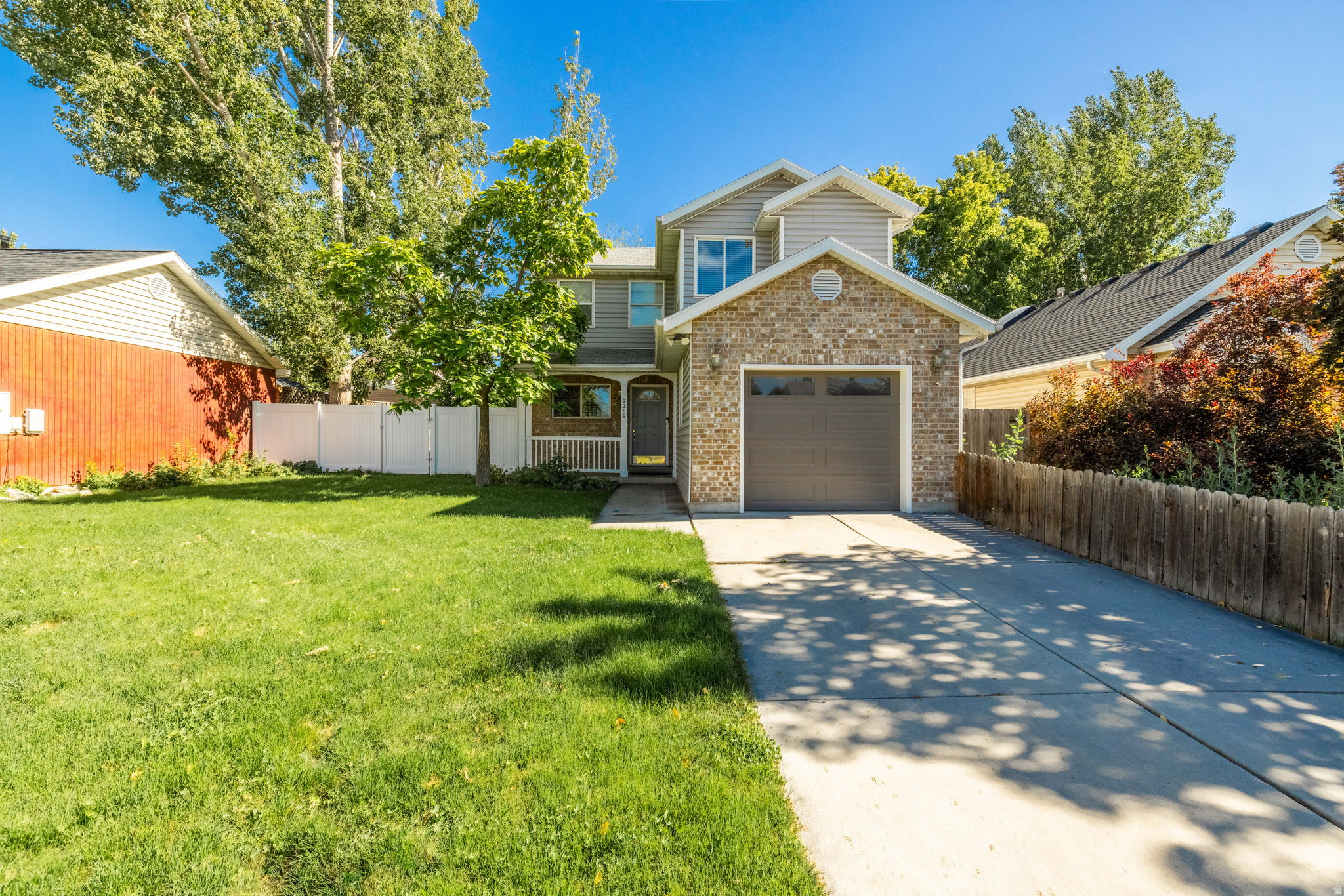 Nice two story in a quiet neighborhood with a fully fenced yard and easy access to shopping and I-15. Recent updating includes a new Furnace and AC unit in Sept 2023.  New vinyl flooring in July 2023.  New carpet April 2026. New blinds.  The house is ready for you to add your cosmetic touches to make it your home. Square Footage and lot information from County Records.  Buyer to verify all information.