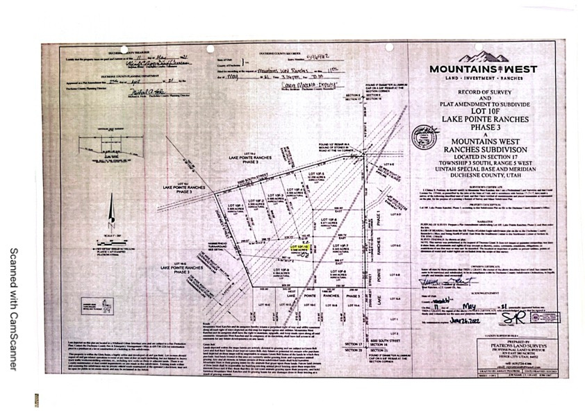 00-0035-2293 / LAKE POINTE RANCHES PHASE 3 AS AMND - Land