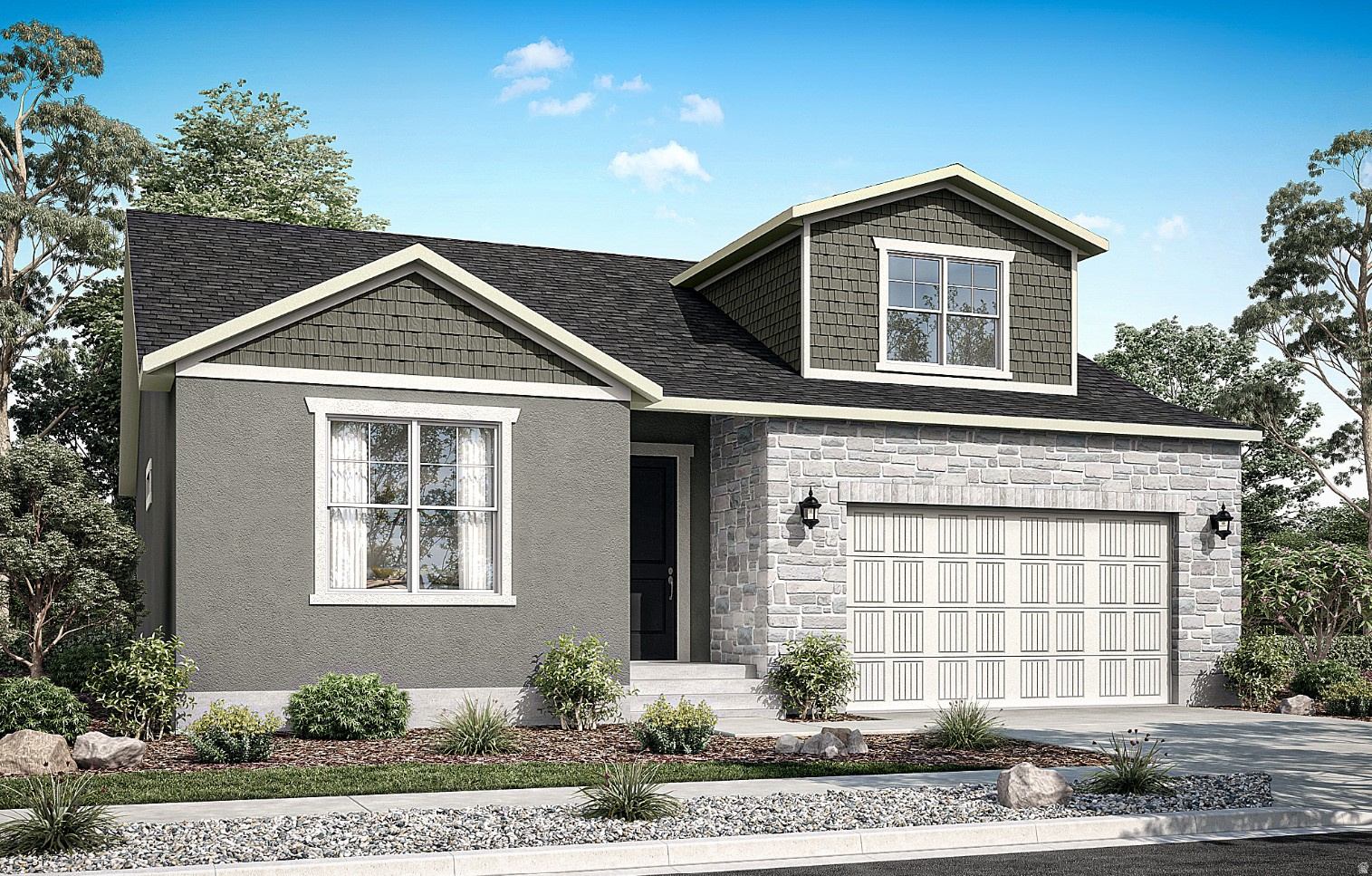 This beautifully appointed 2025 Craftsman home showcases exceptional design and upscale finishes throughout. The heart of the home features stunning gray laminate cabinetry, elegant quartz countertops, premium platinum gas appliances, and a charming box window in the kitchen nook that fills the space with natural light. Thoughtfully selected flooring blends laminate hardwood, vinyl tile, and plush carpet for both style and comfort. Designer touches abound with Craftsman base and casing and extensive can lighting that creates a warm, inviting atmosphere. Retreat to the grand primary bath featuring luxurious quartz surrounds and satin and brushed nickel hardware, while modern conveniences such as a tankless water heater and dedicated Christmas light outlets add efficiency and ease. Completing this impressive home is a spacious 3-car garage with an exterior exit door, delivering the perfect combination of craftsmanship, functionality, and timeless appeal.