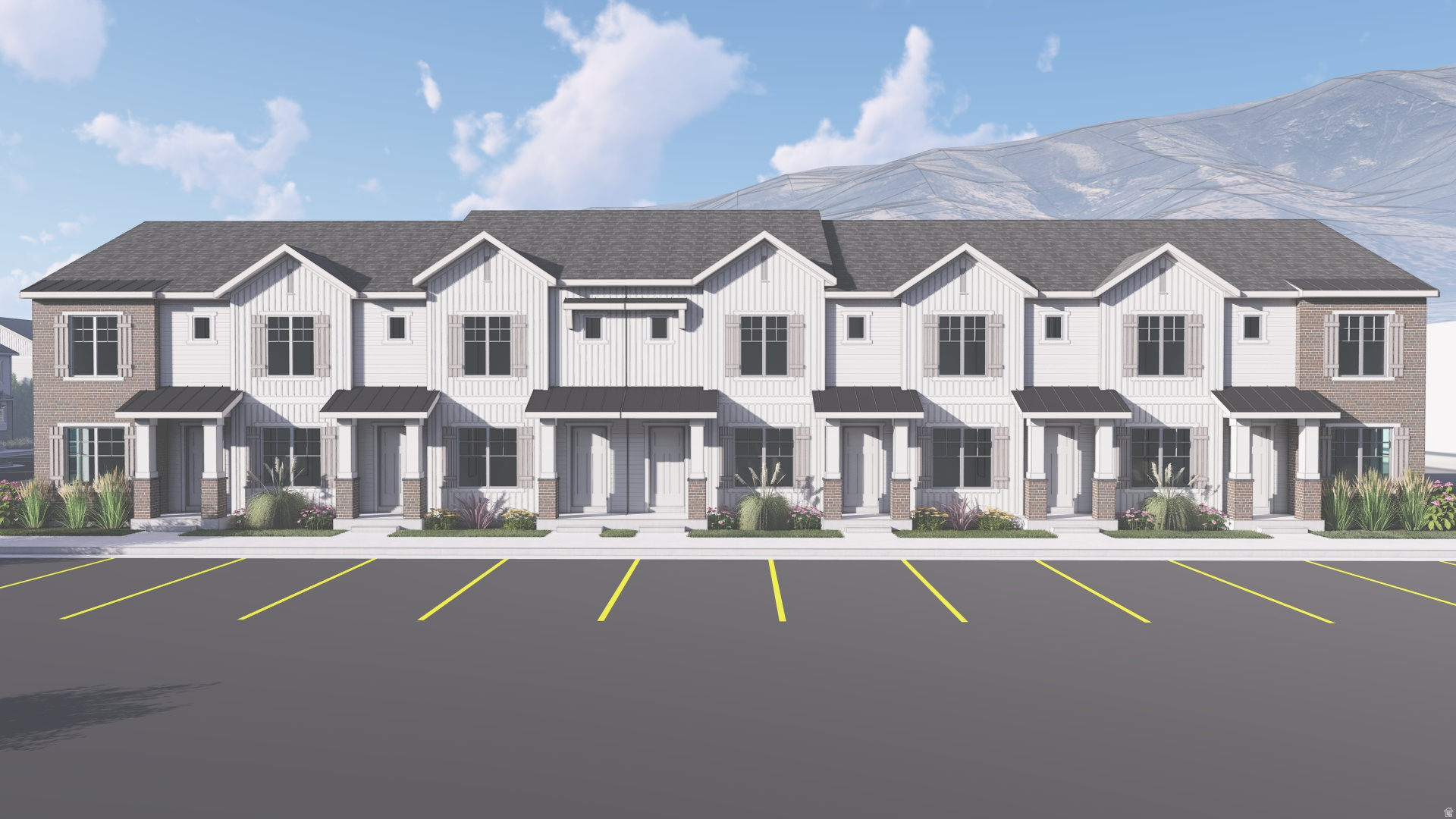 Welcome to this charming new townhome community in Santaquin! These thoughtfully designed homes offer spacious living areas and stylish finishes. Enjoy the future community park and the peaceful small-town feel while staying close to everyday conveniences and outdoor recreation. With potential to add an extra bedroom and bath in the basement. Townhomes are currently at 4 way and will be completed this fall.